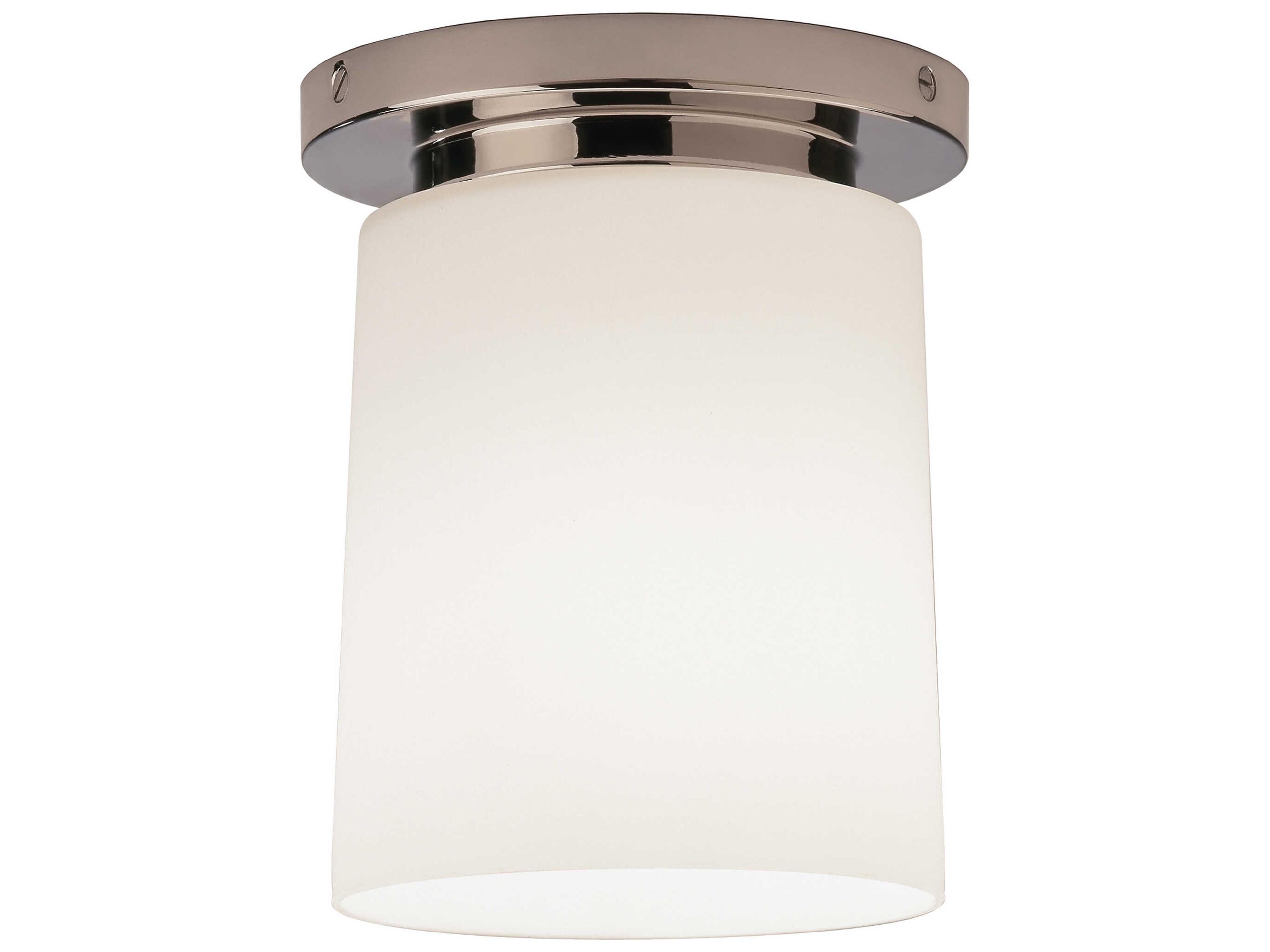 Robert Abbey Rico Espinet Nina 1-Light Polished Nickel Cylinder Flush Mount