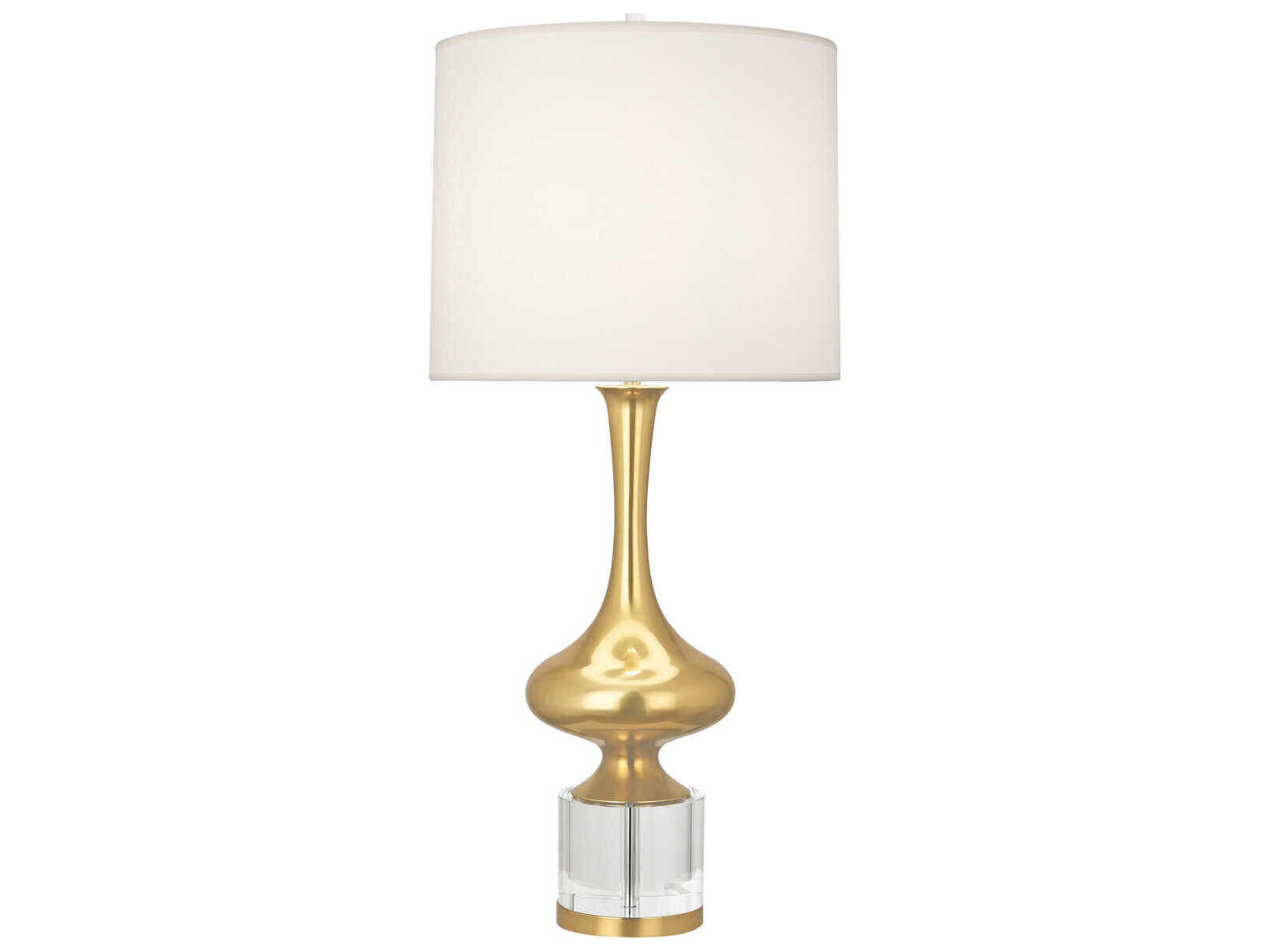 Robert Abbey Jeannie Modern Brass Clear Crystal Buffet Lamp