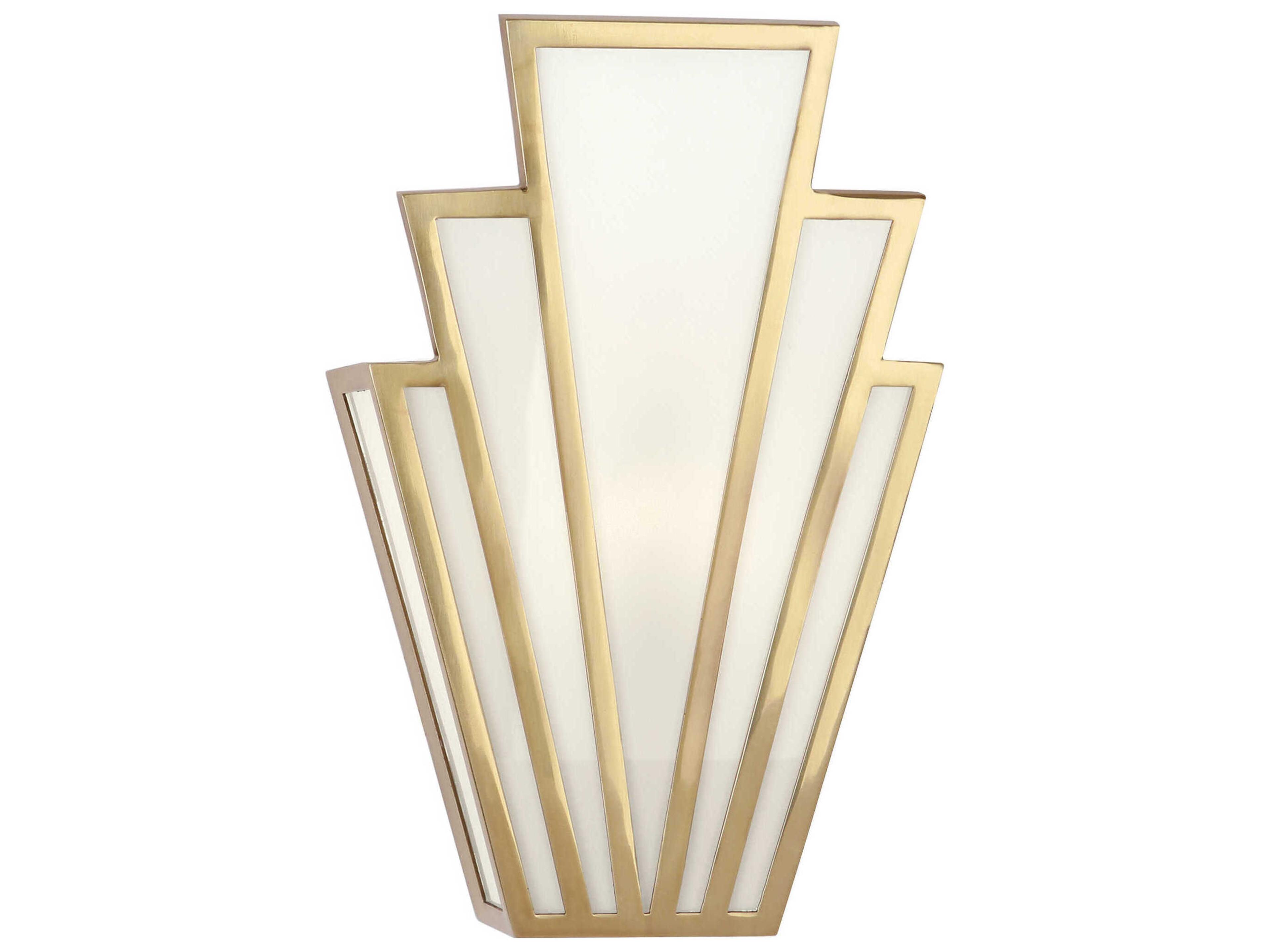 Robert Abbey Empire 1-Light Modern Brass Wall Sconce