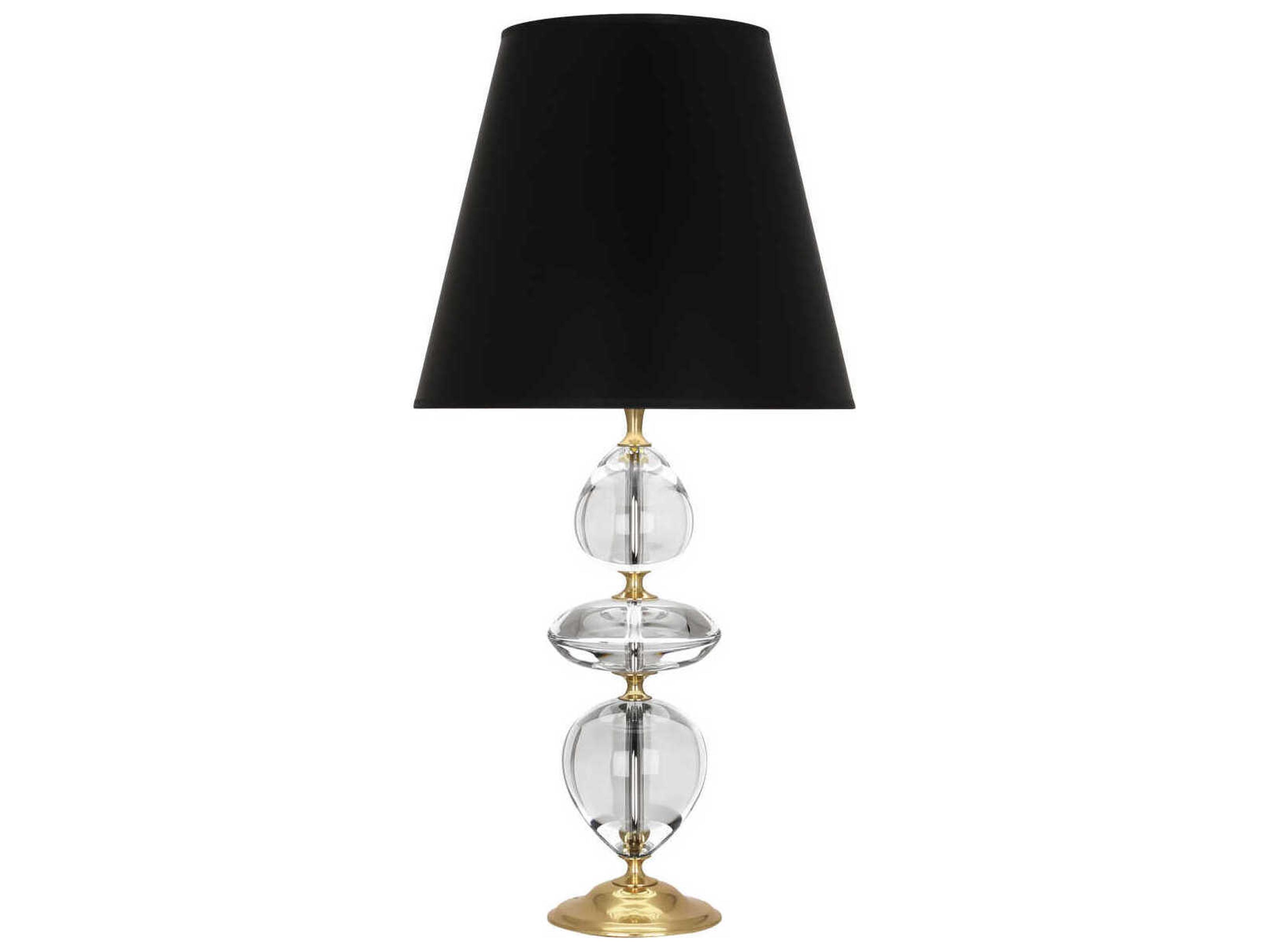 Williamsburg Orlando Clear Crystal Modern Brass Buffet Lamp