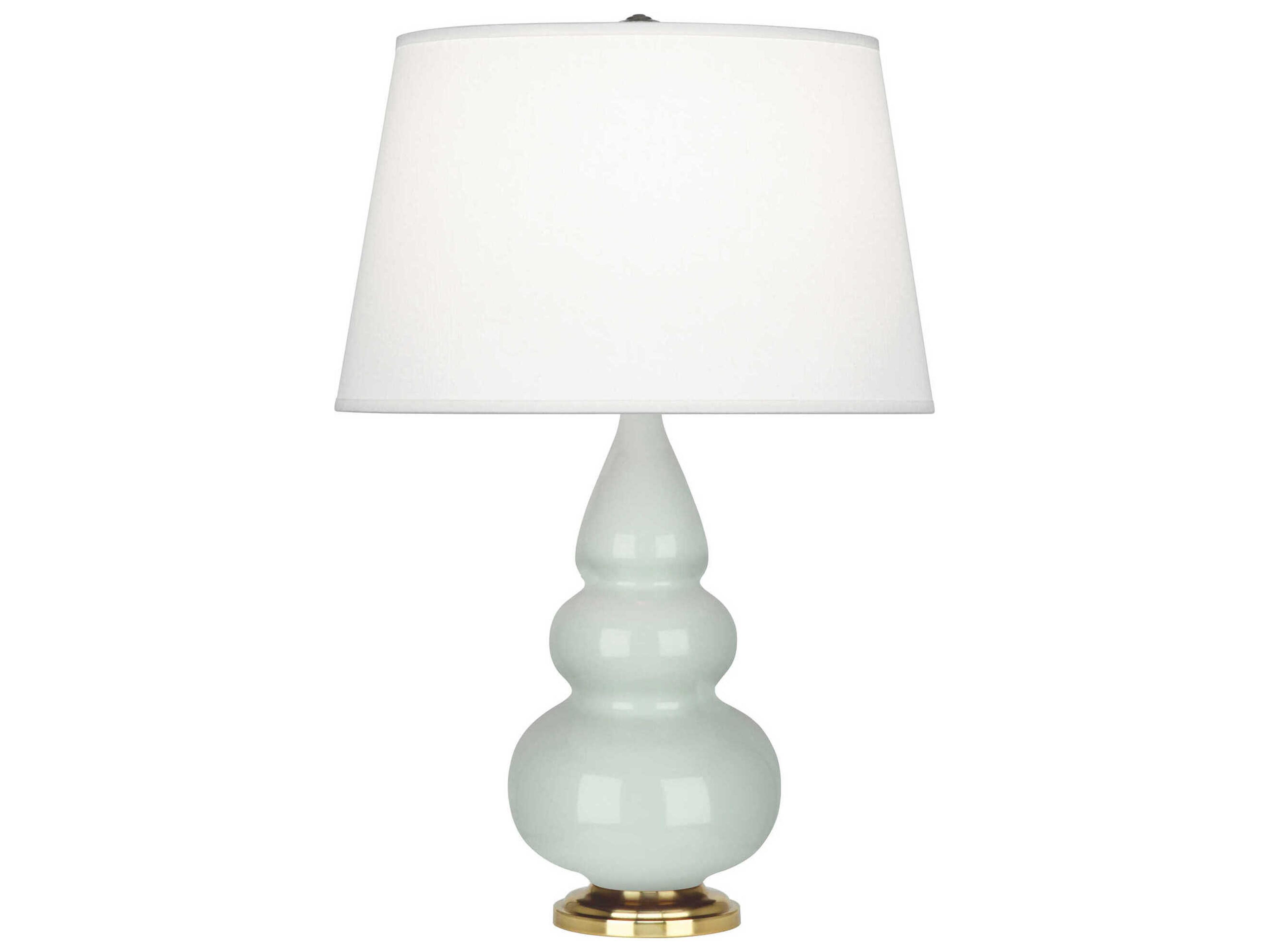 Robert Abbey Small Triple Gourd Celadon Glazed Green Table Lamp