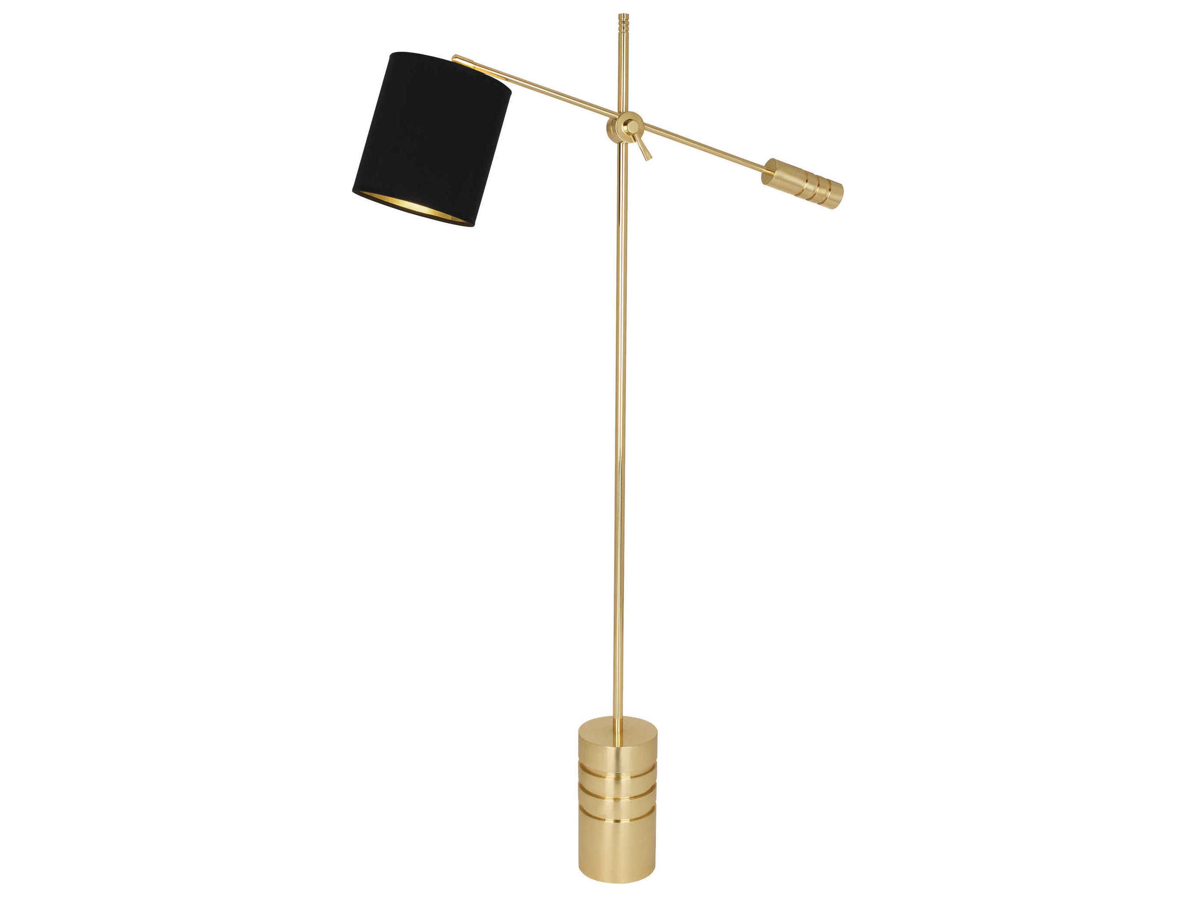 Robert Abbey Campbell Modern Brass Floor Lamp