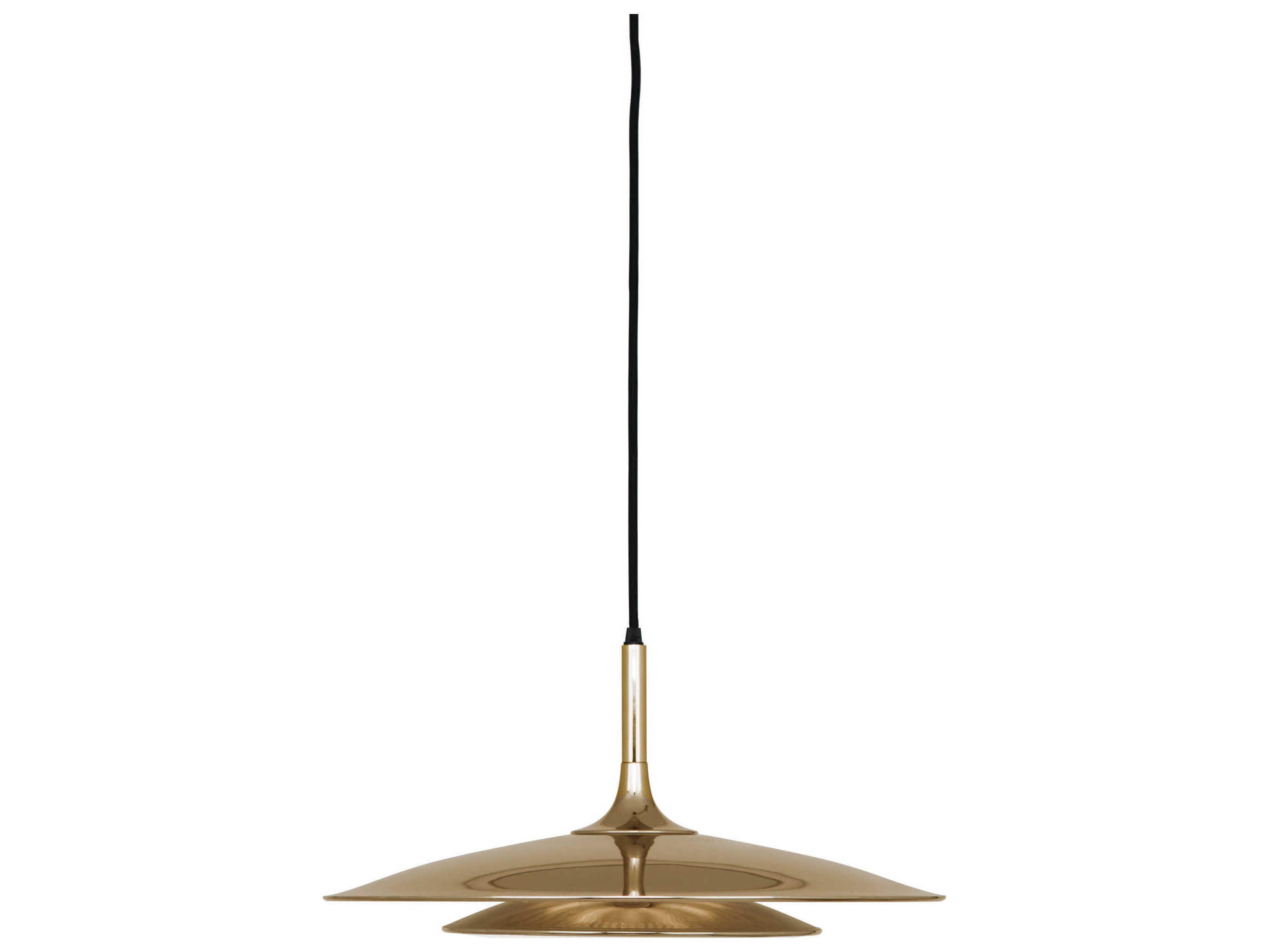 Robert Abbey Axiom 3-Light Polished Gold Pendant