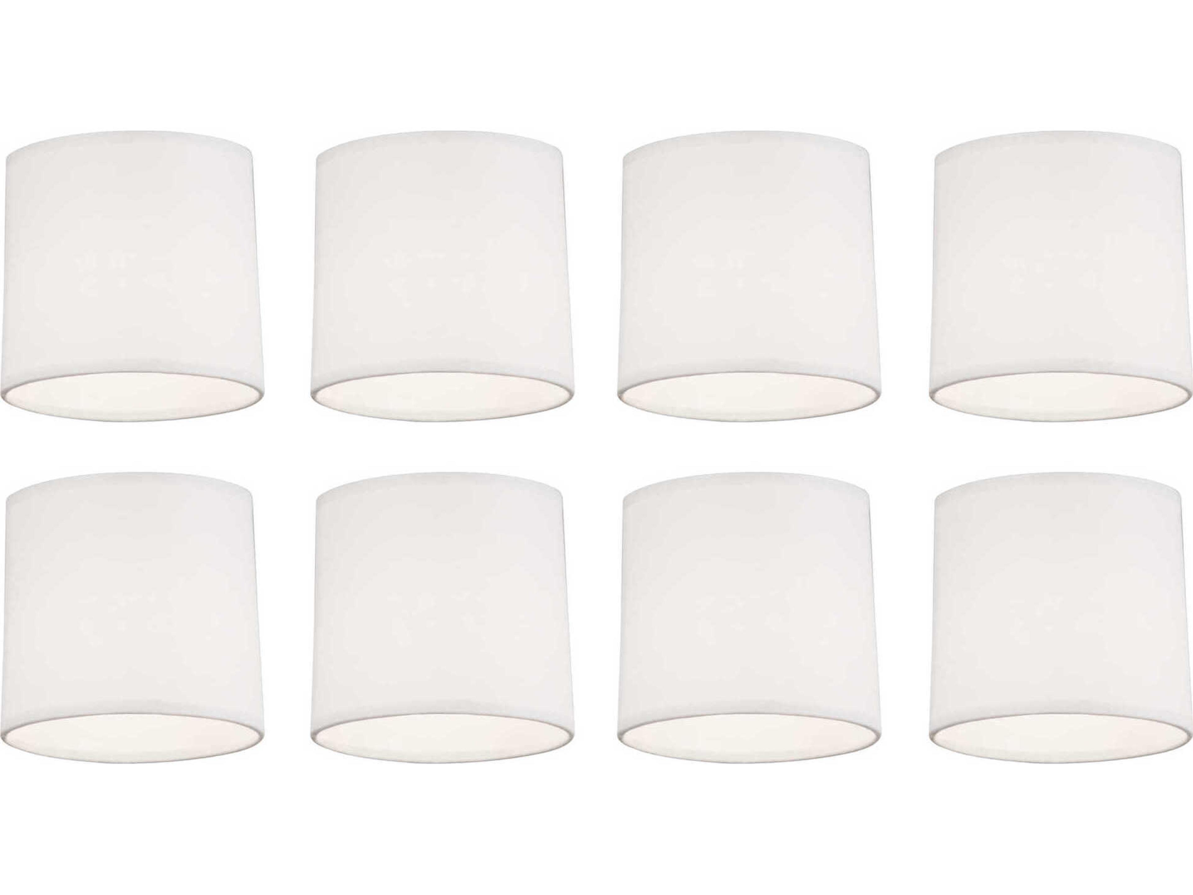 Robert Abbey Delany Oyster Linen Shade Set of 6