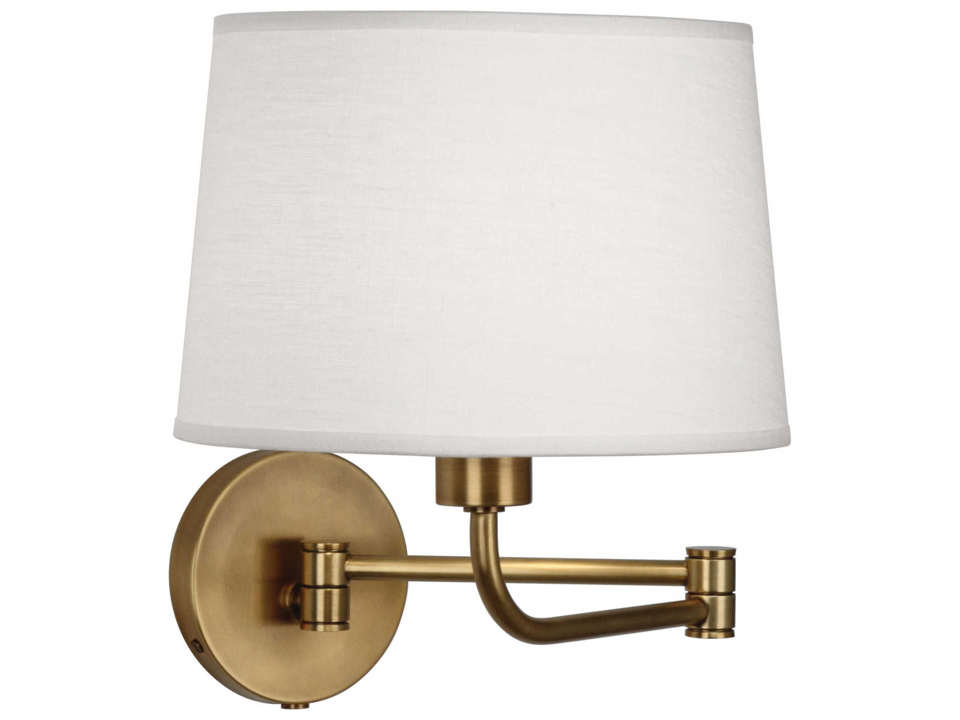 Robert Abbey Koleman 1-Light Aged Brass Swing Wall Sconce
