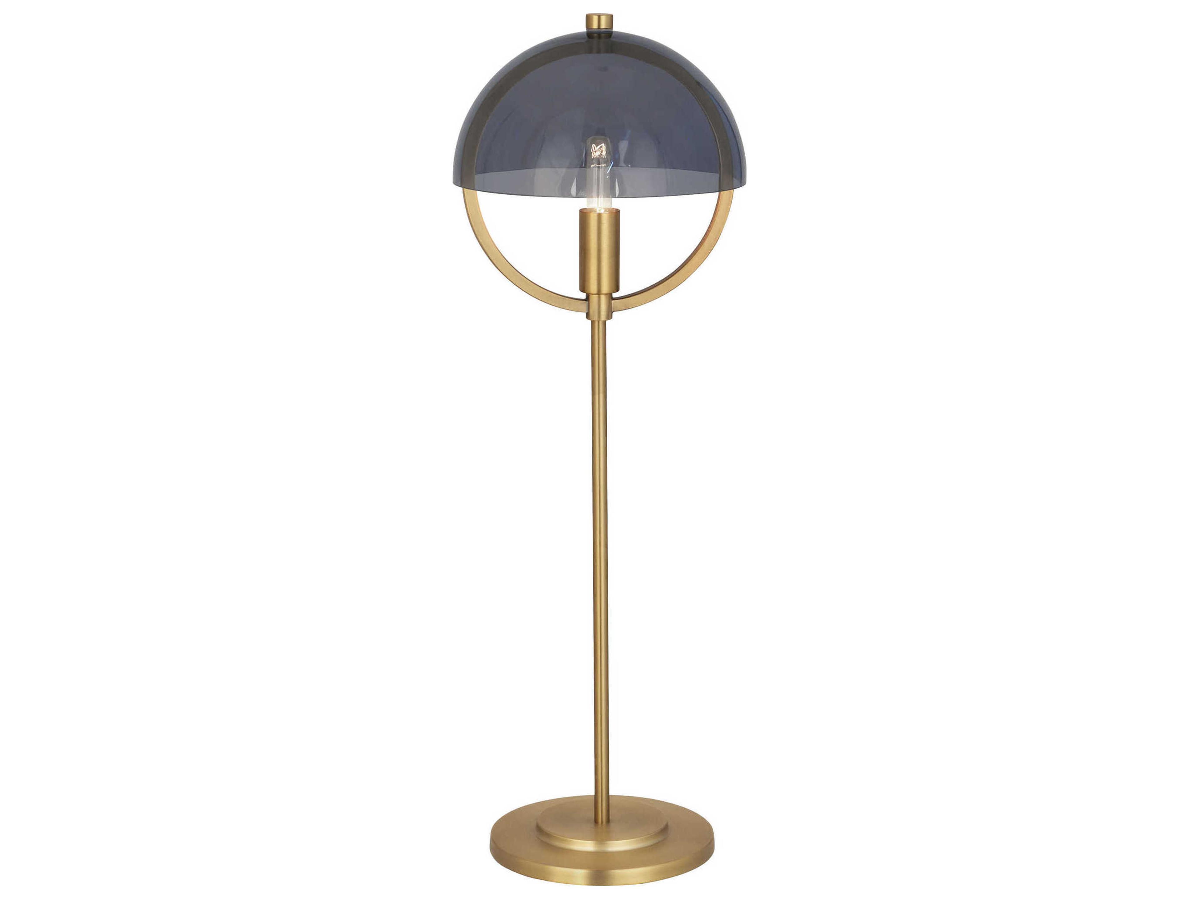 Robert Abbey Mavisten Edition Copernica Lacquered Burnished Brass Buffet Lamp