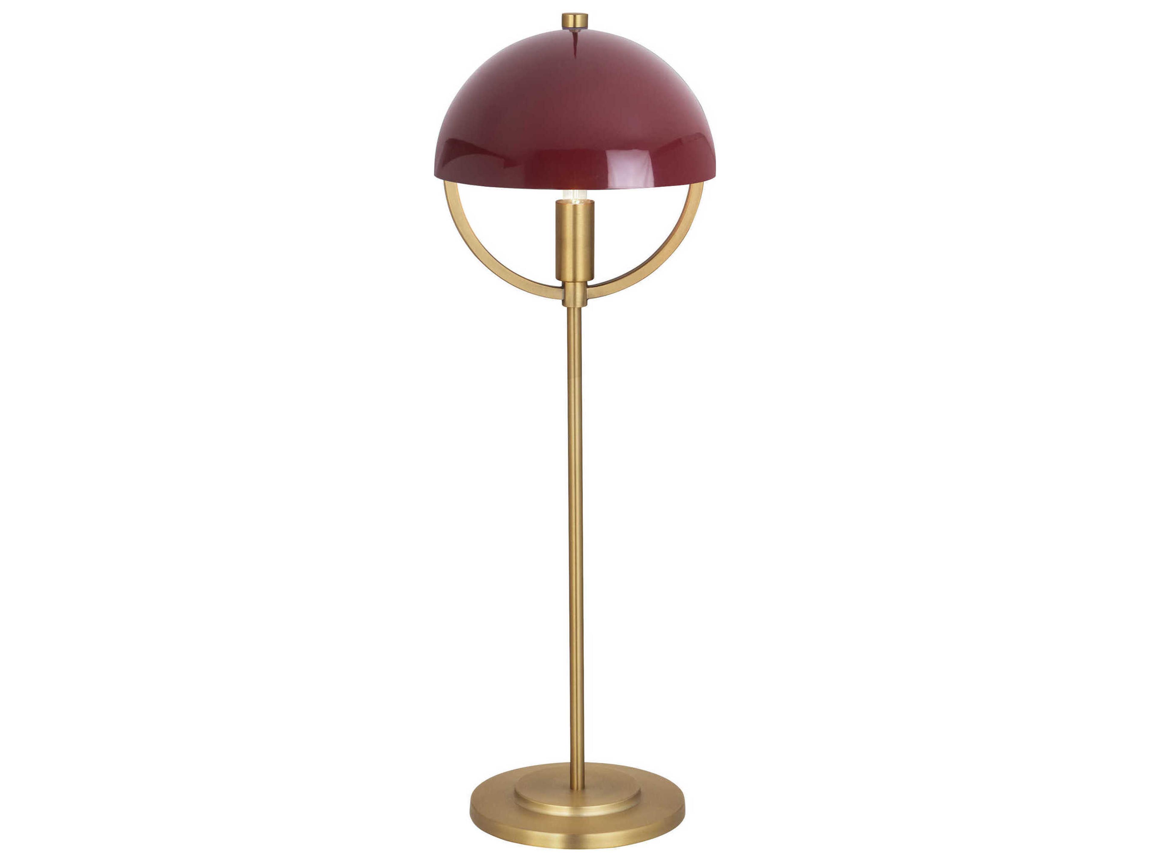Robert Abbey Mavisten Edition Copernica Lacquered Burnished Brass Buffet Lamp