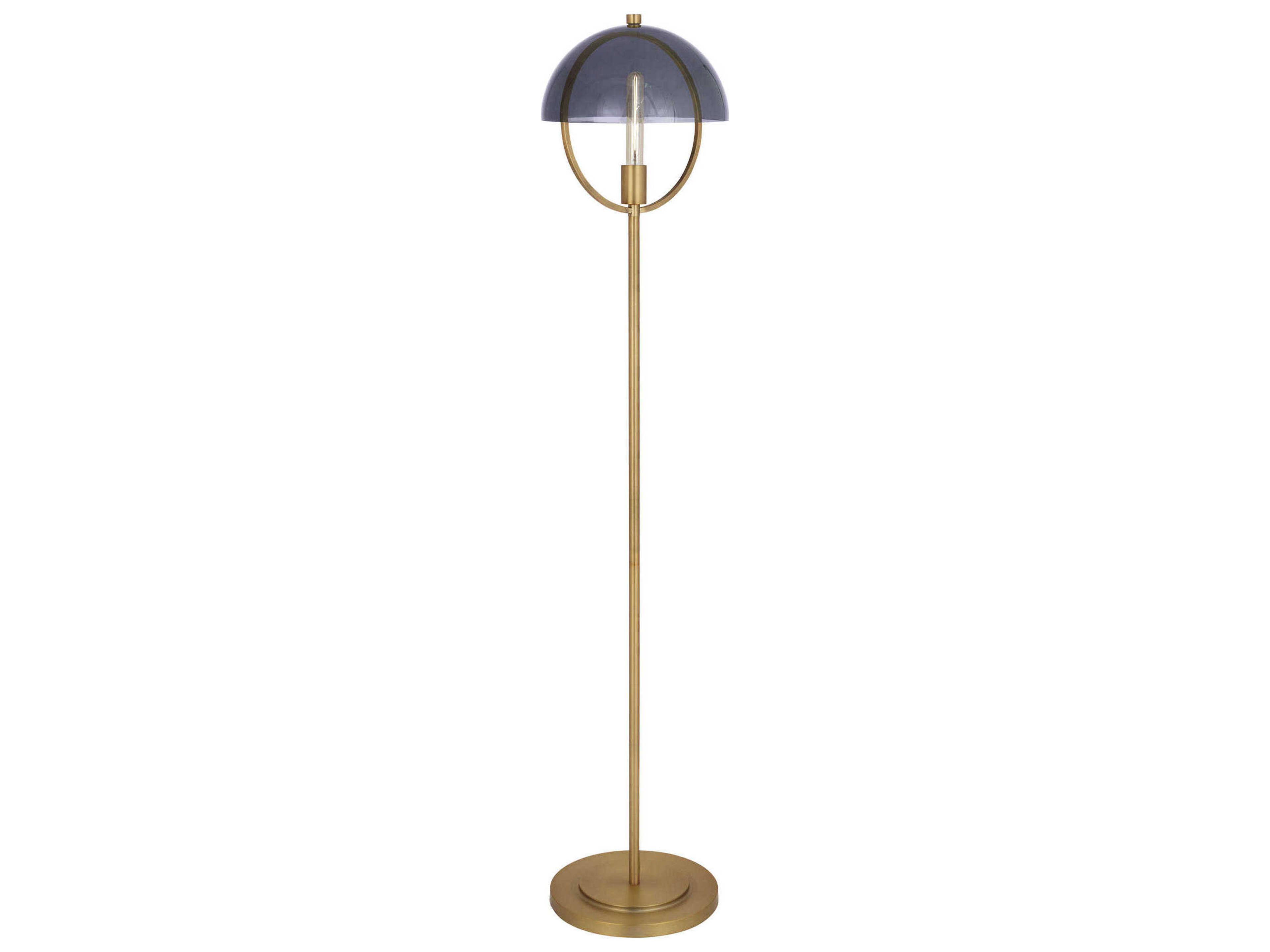 Robert Abbey Mavisten Edition Copernica Lacquered Burnished Brass Floor Lamp