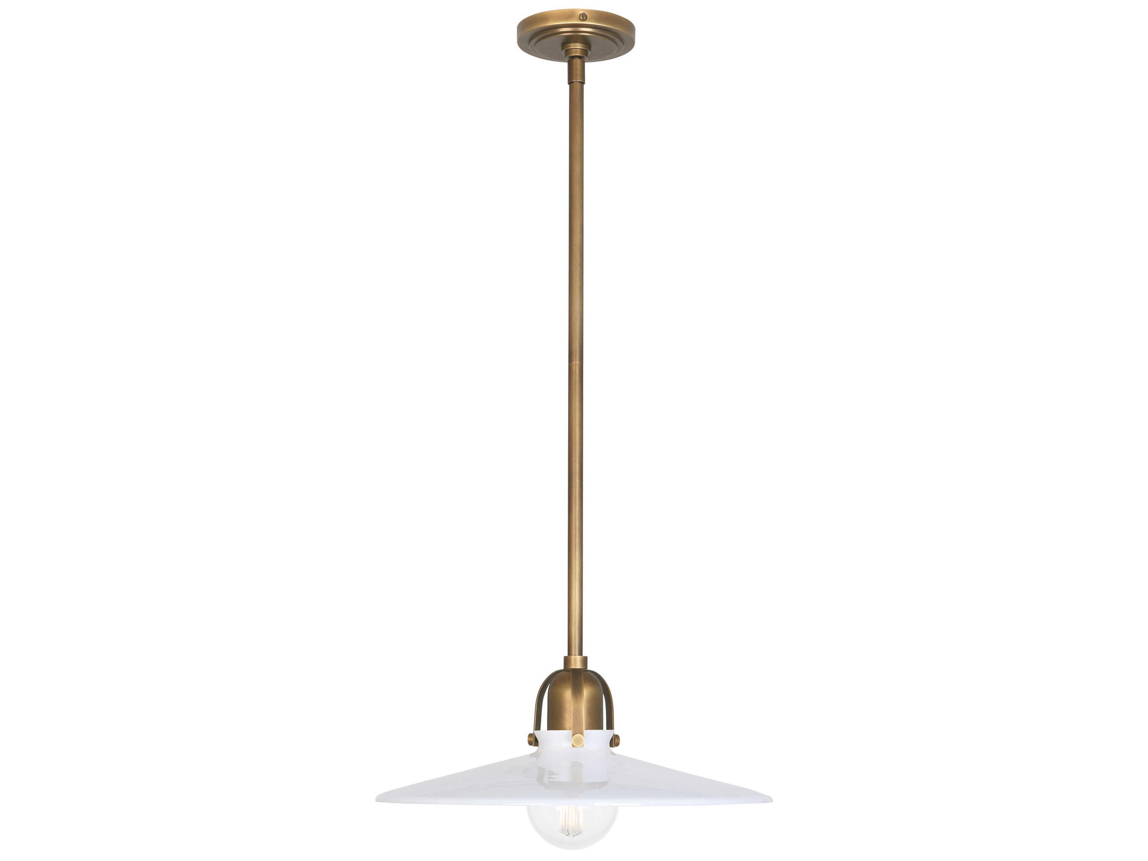 Robert Abbey Rico Espinet Arial 1-Light Warm Brass Pendant