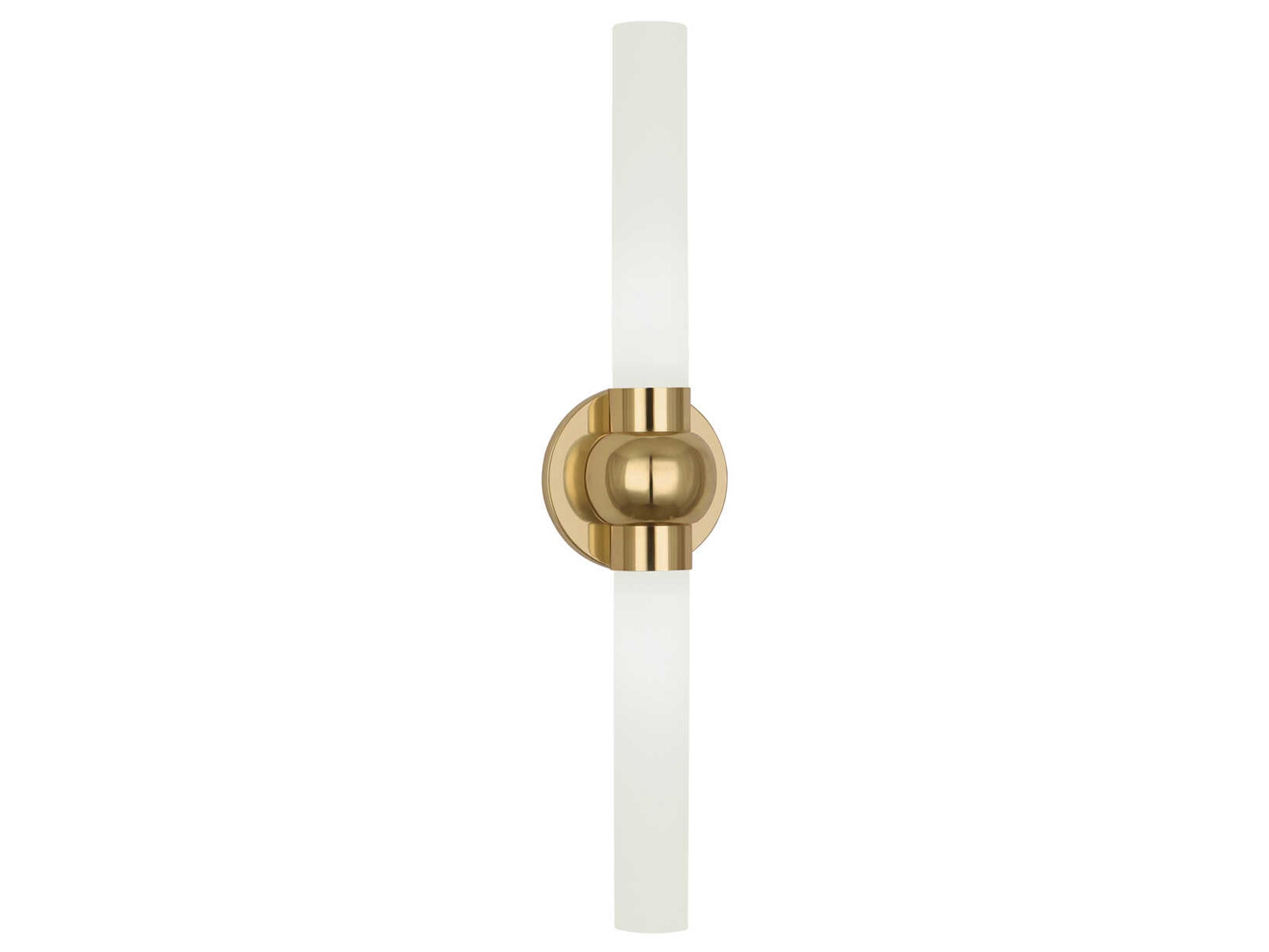 Robert Abbey Daphne 2-Light Modern Brass Wall Sconce