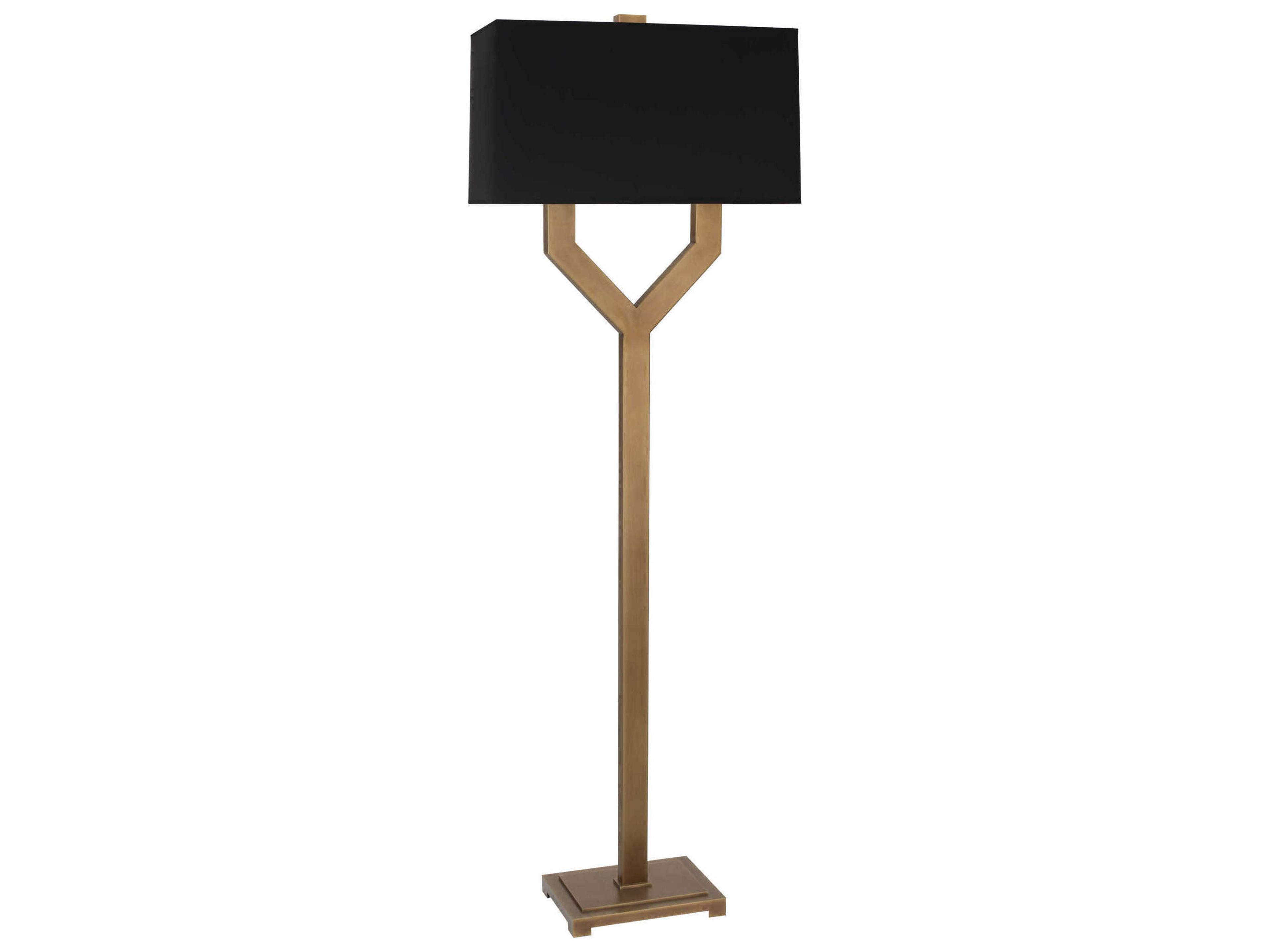 Robert Abbey Valerie Vintage Brass Floor Lamp