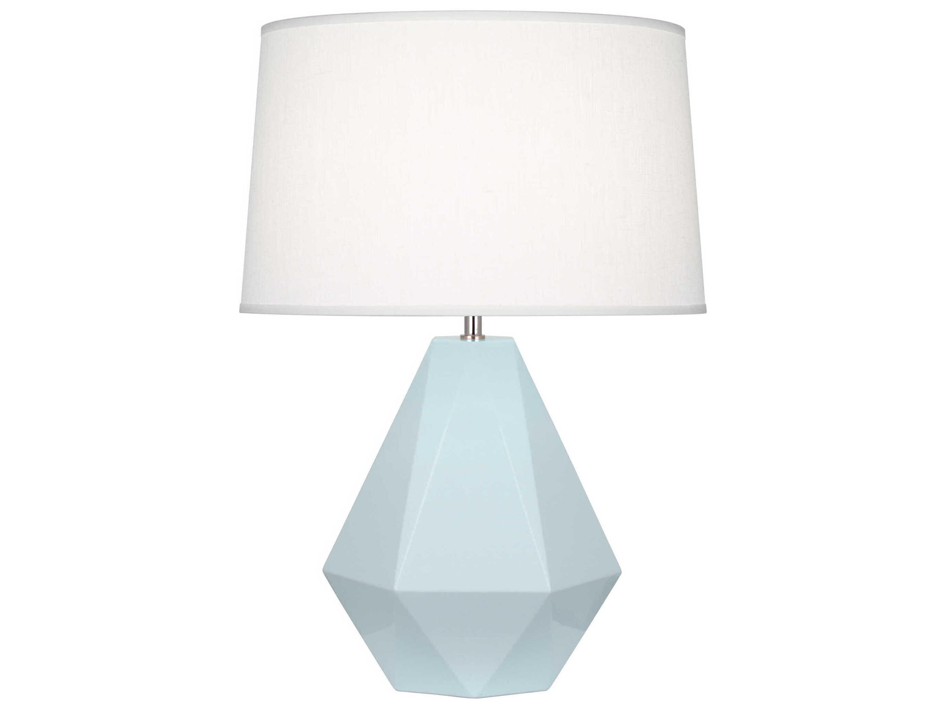 Robert Abbey Delta Baby Blue Glazed Table Lamp