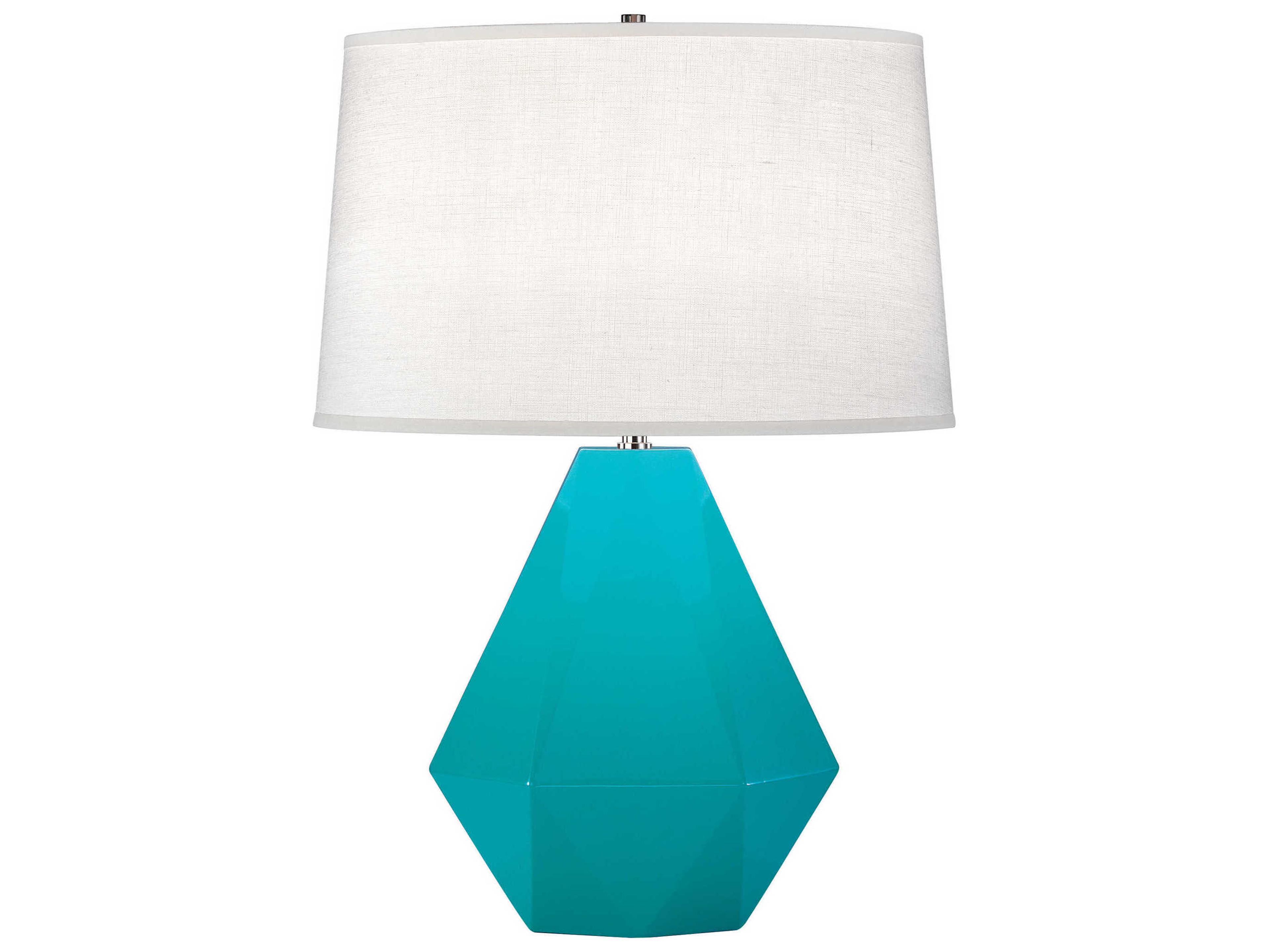Robert Abbey Delta Egg Blue Glazed Table Lamp