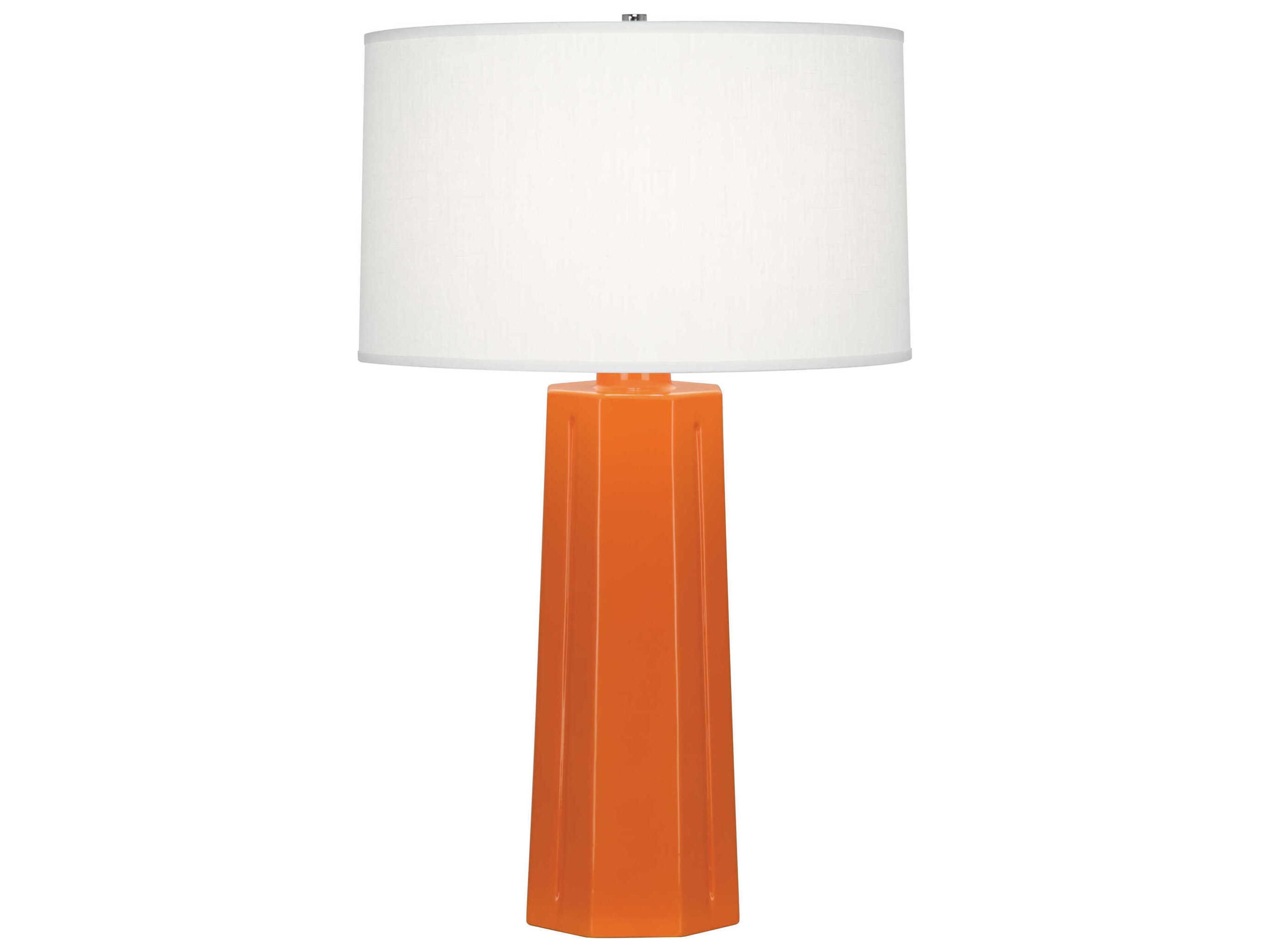 Robert Abbey Mason Pumpkin Glazed Orange Buffet Lamp