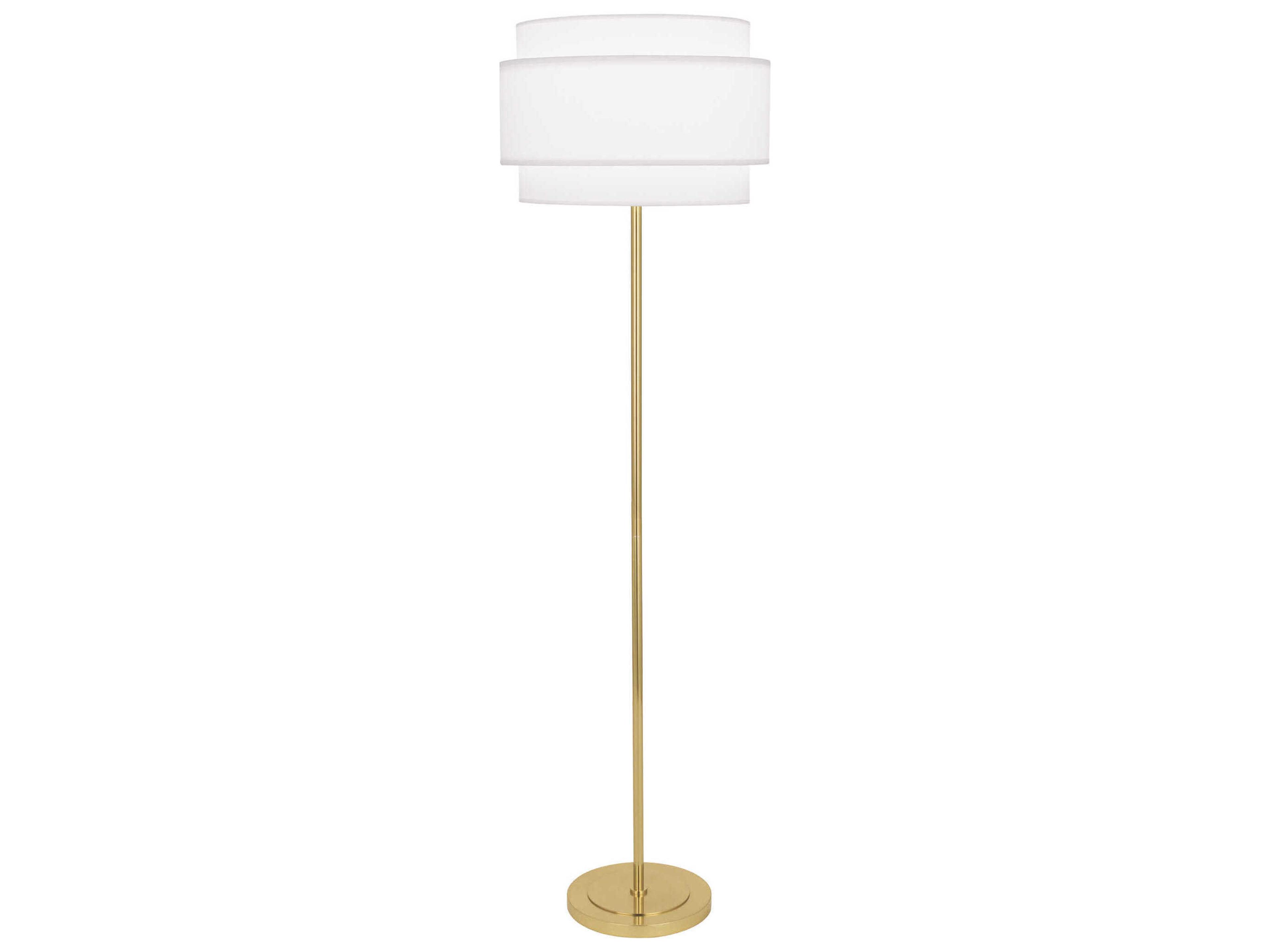 Robert Abbey Decker White Floor Lamp