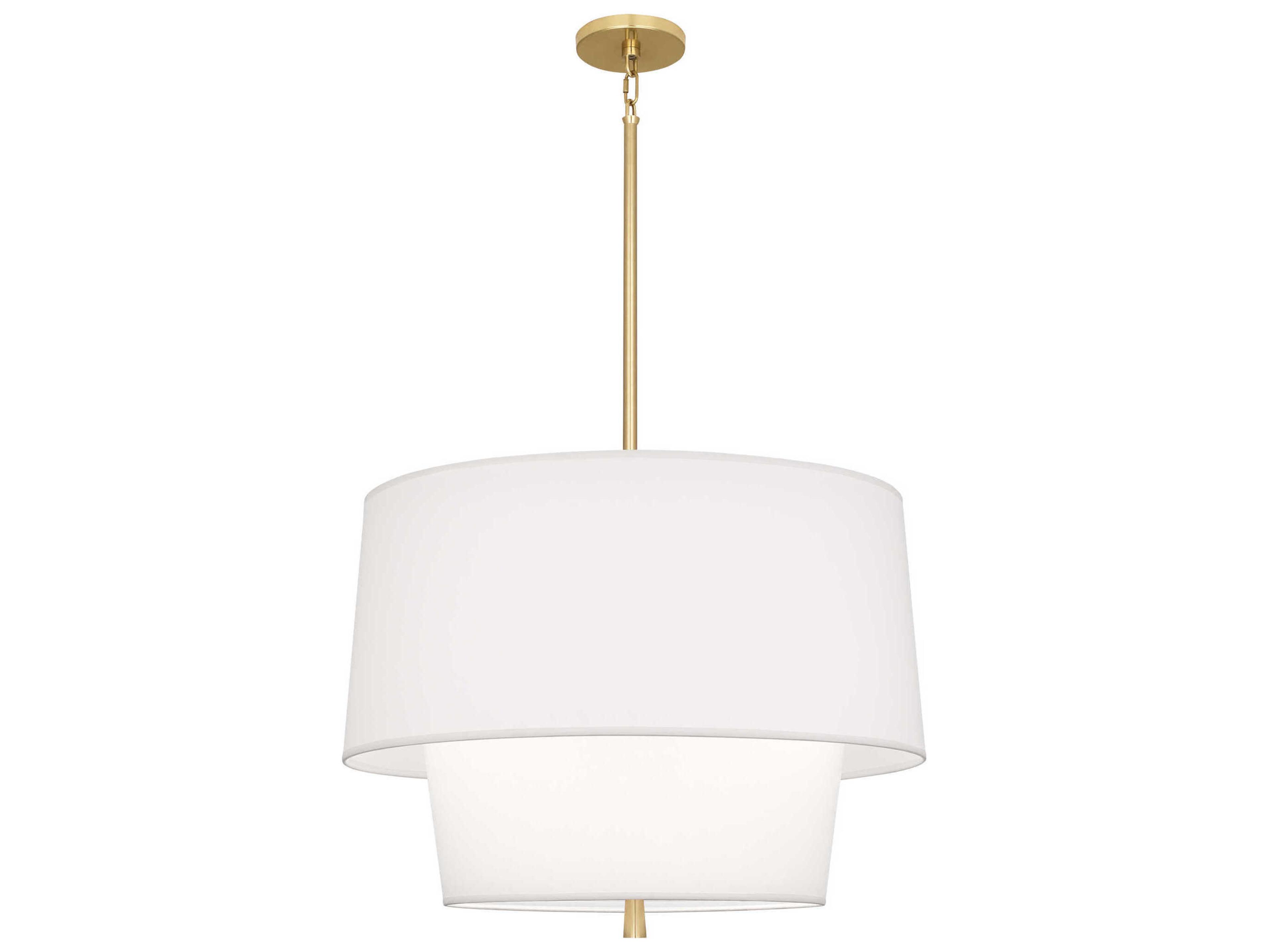 Robert Abbey Decker 3-Light Ascot White Pendant