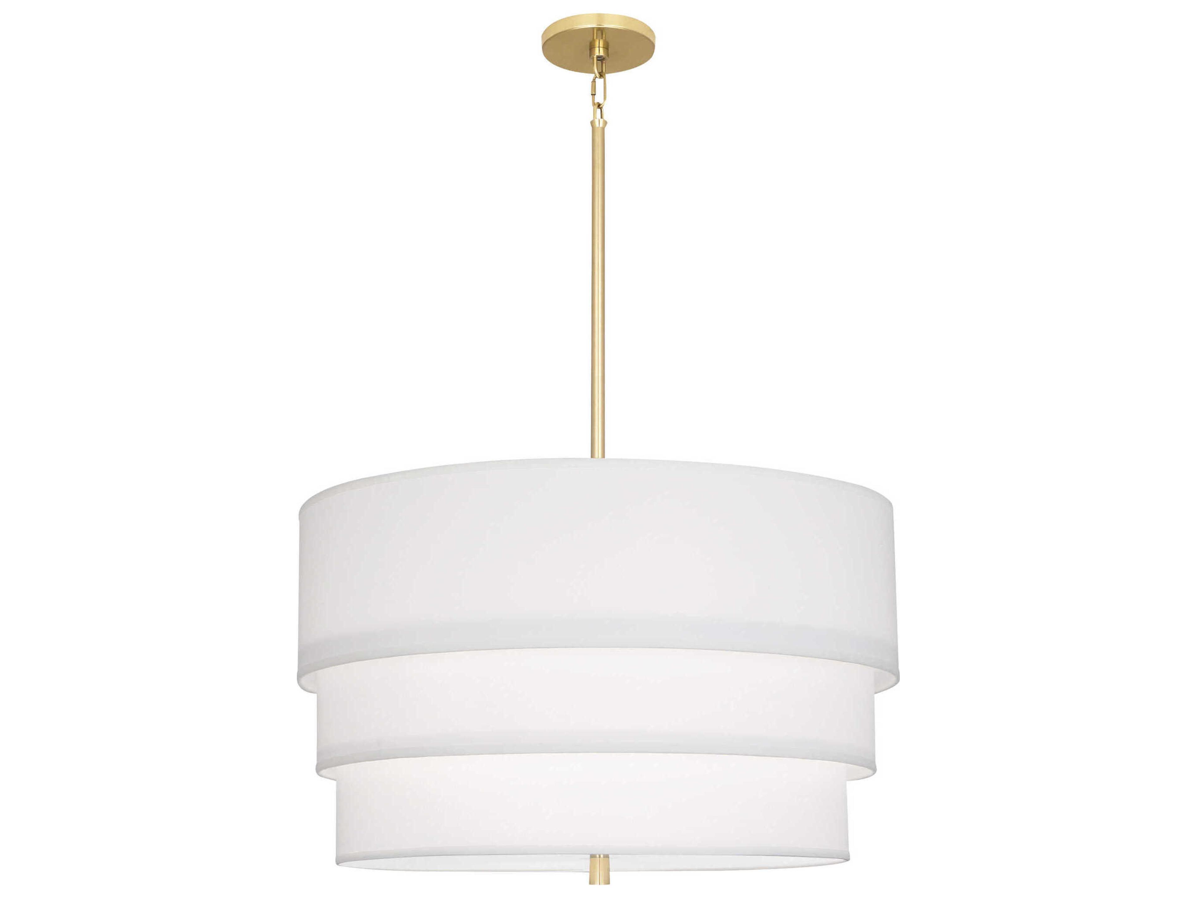 Robert Abbey Decker 3-Light Ascot White Pendant