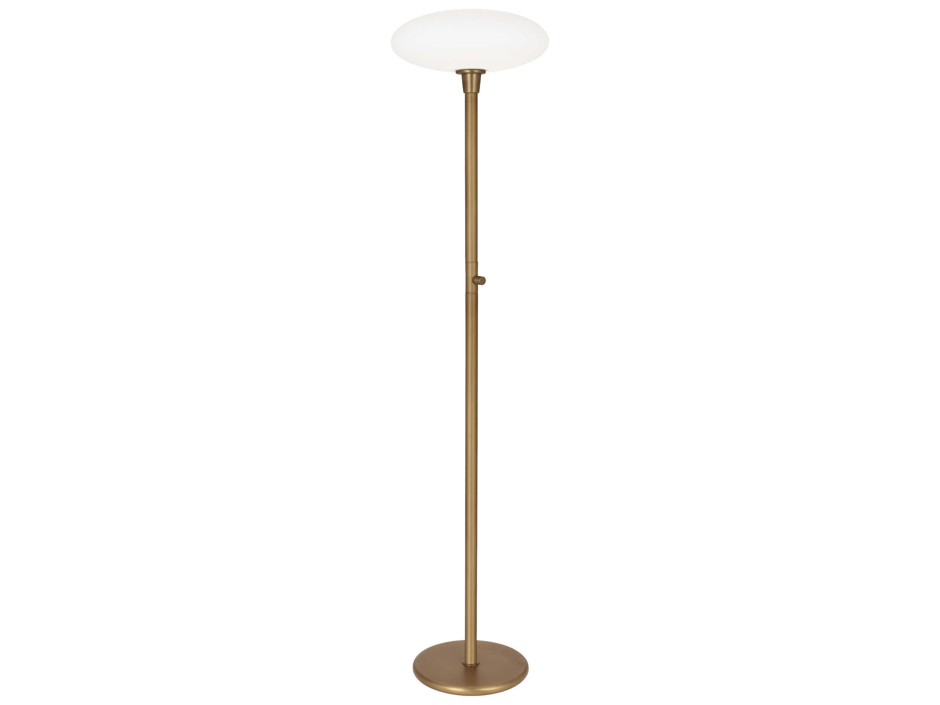 Robert Abbey Rico Espinet Ovo Aged Brass Floor Lamp