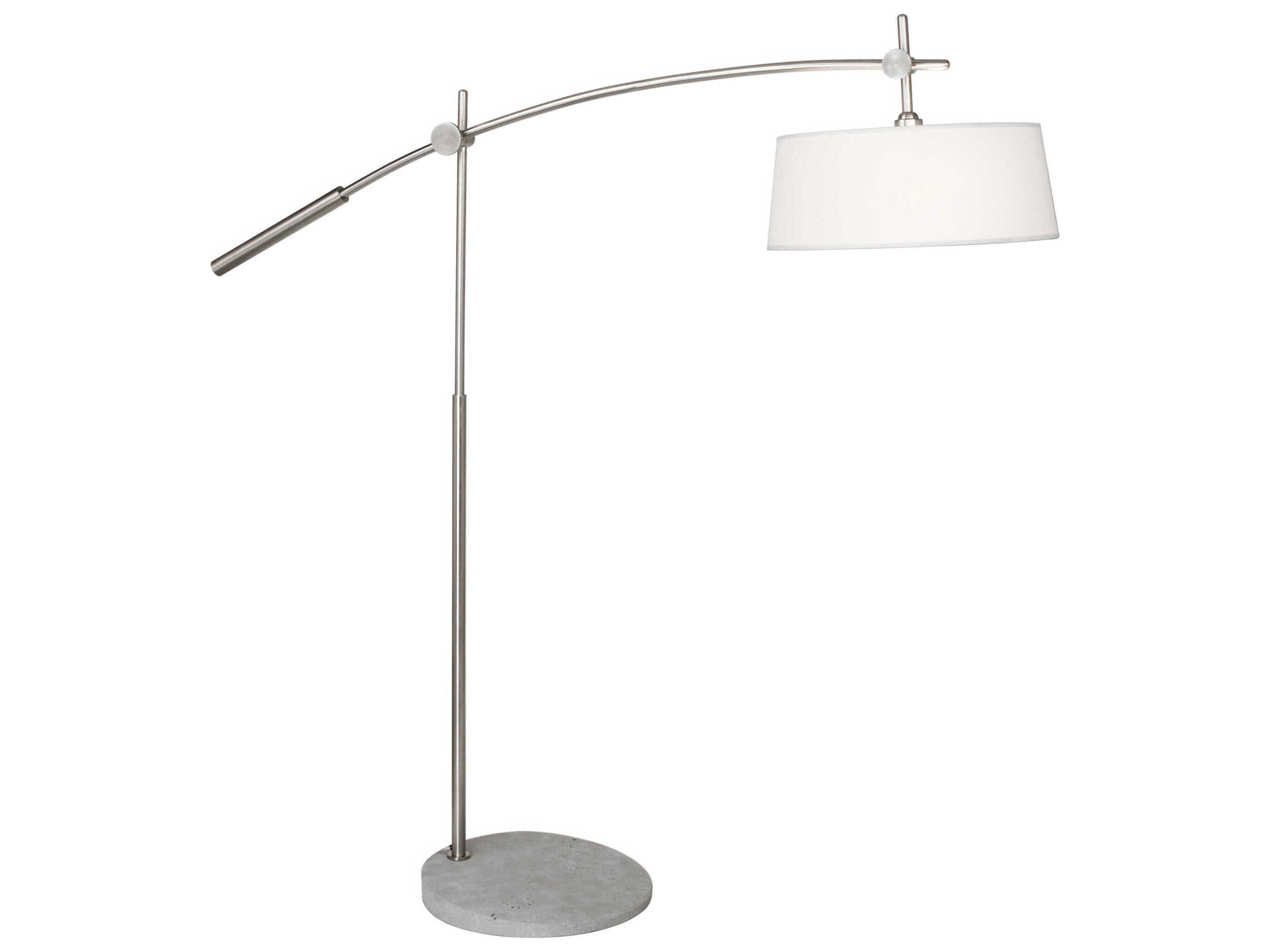 Robert Abbey Rico Espinet Miles Brushed Nickel Floor Lamp