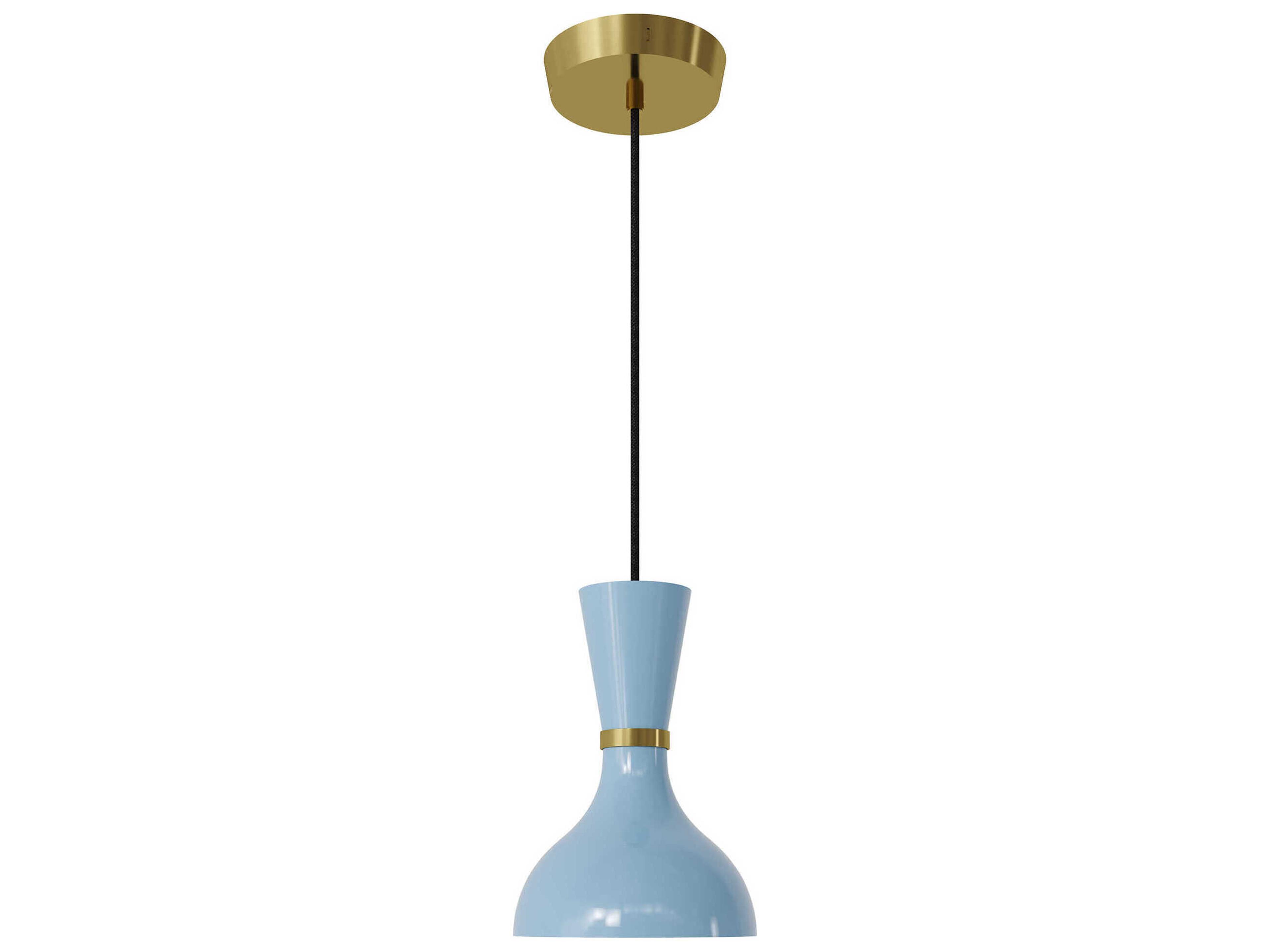 Robert Abbey Clare 1-Light Baby Blue Mini Pendant