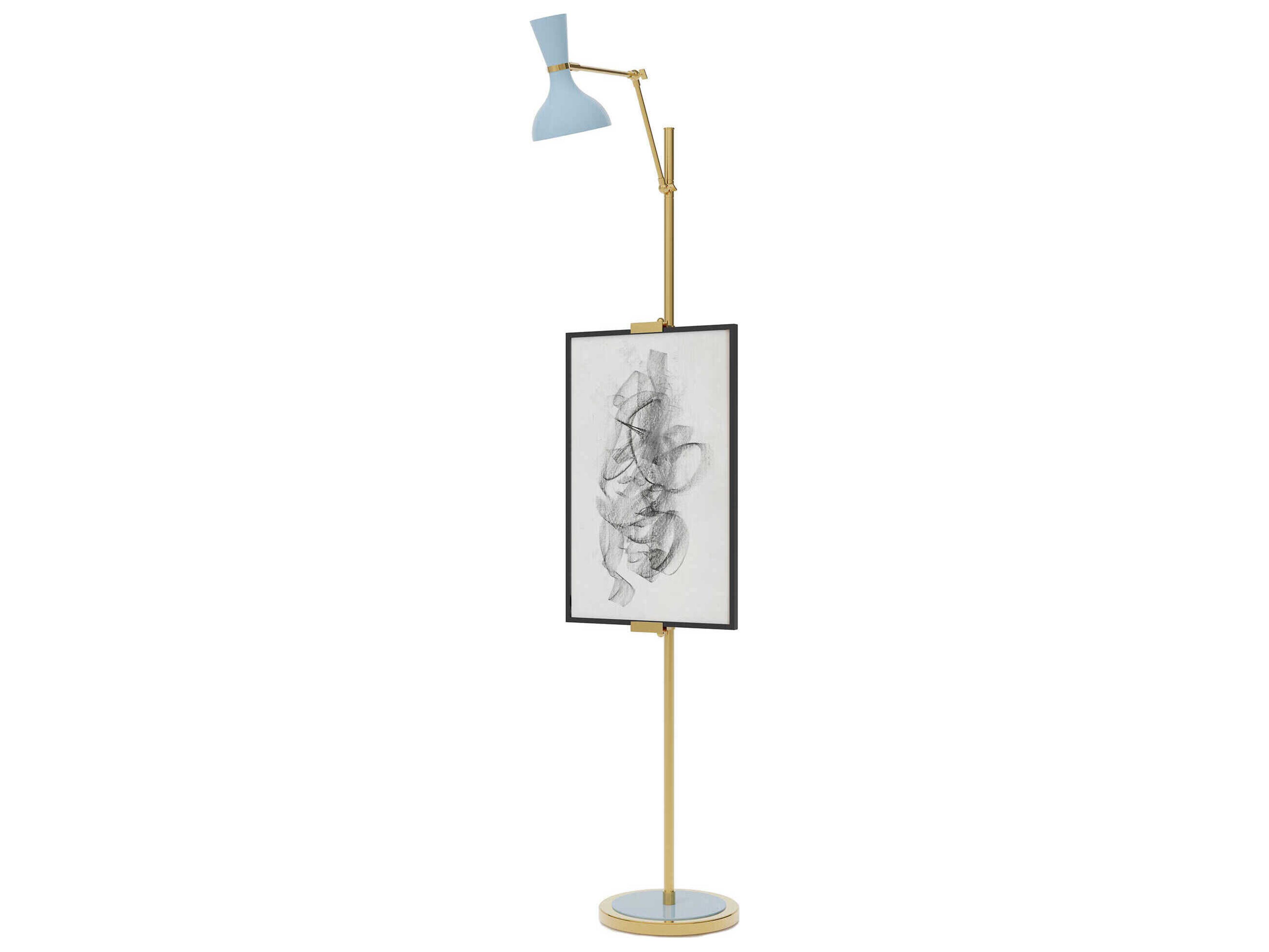 Robert Abbey Clare Baby Blue Floor Lamp