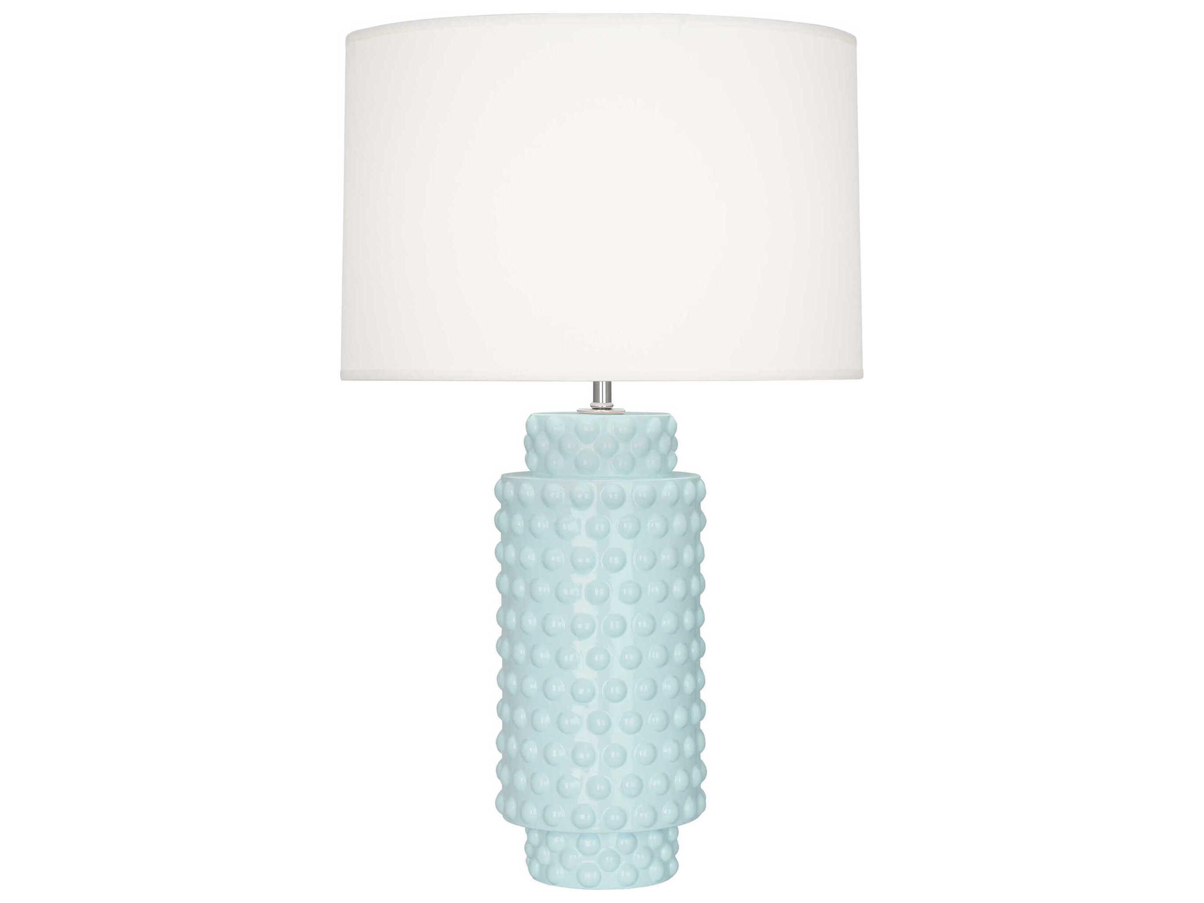 Robert Abbey Dolly Baby Blue Glazed Textured Buffet Lamp