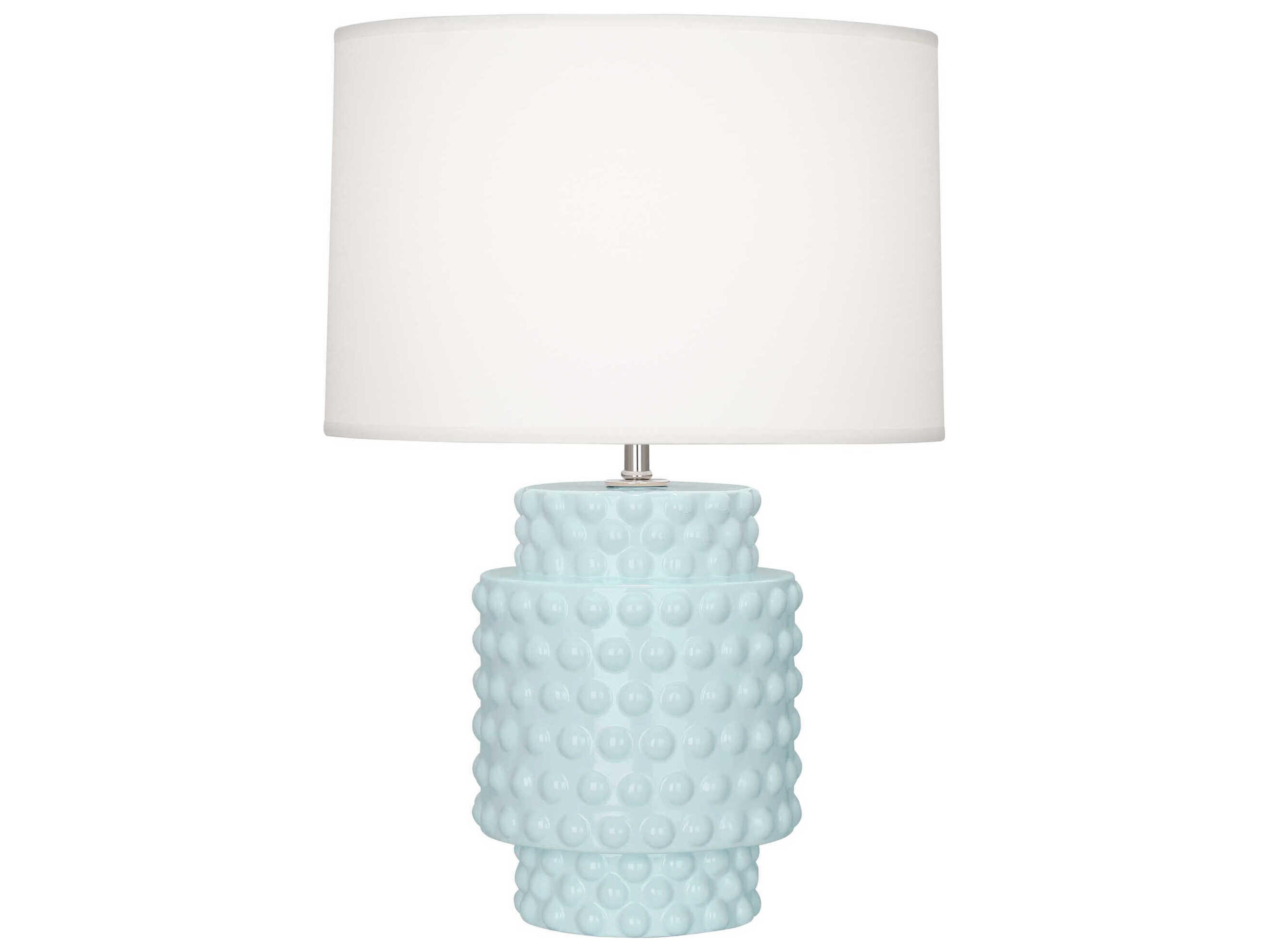 Robert Abbey Dolly Baby Blue Glazed Textured Table Lamp