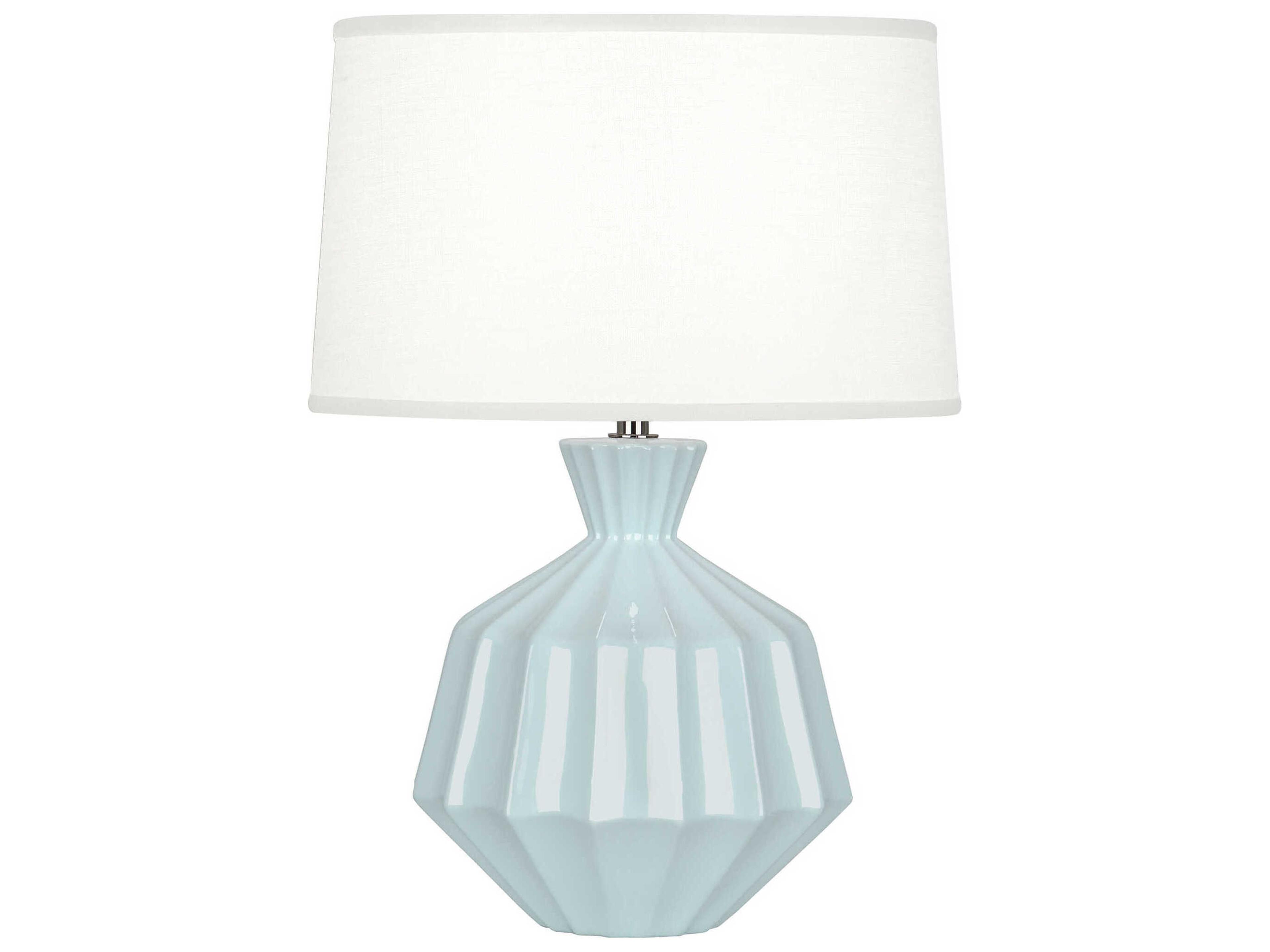 Robert Abbey Orion Baby Blue Glazed Table Lamp