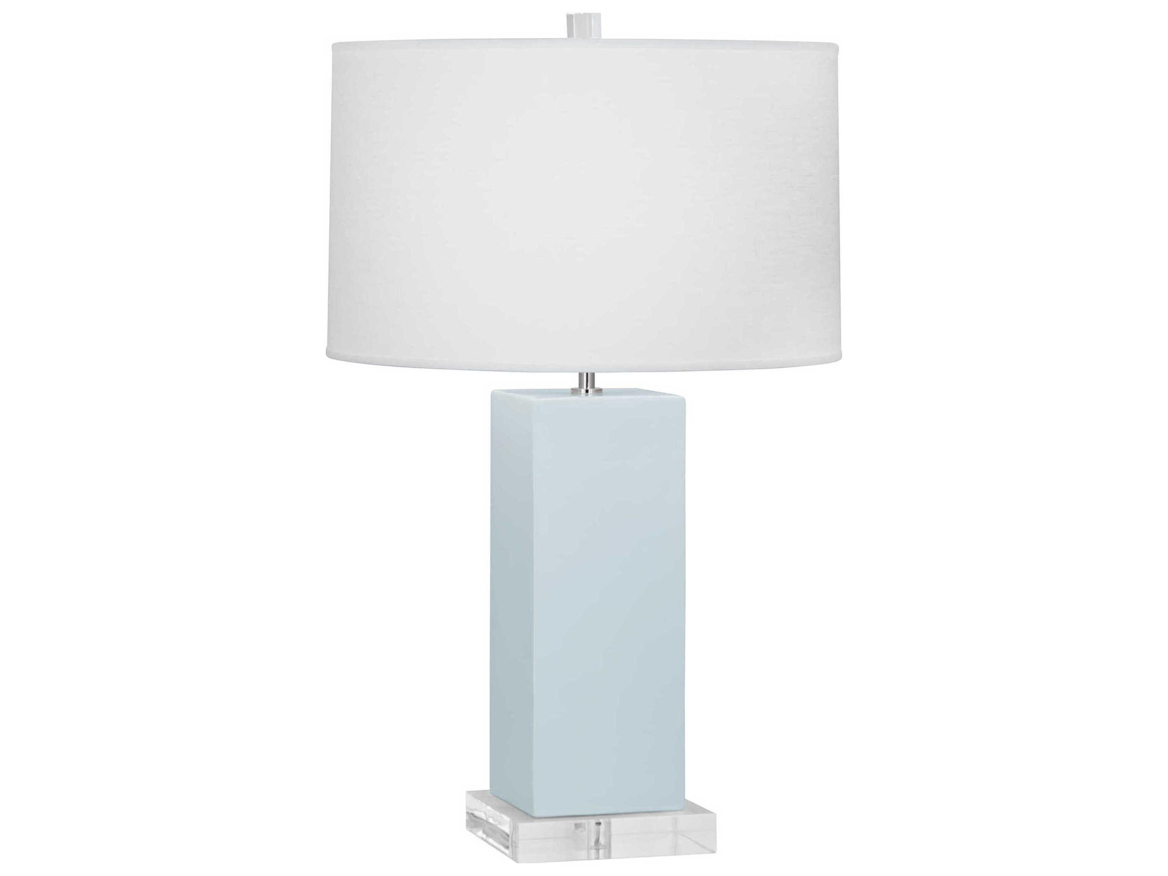 Robert Abbey Harvey Baby Blue Glazed Buffet Lamp