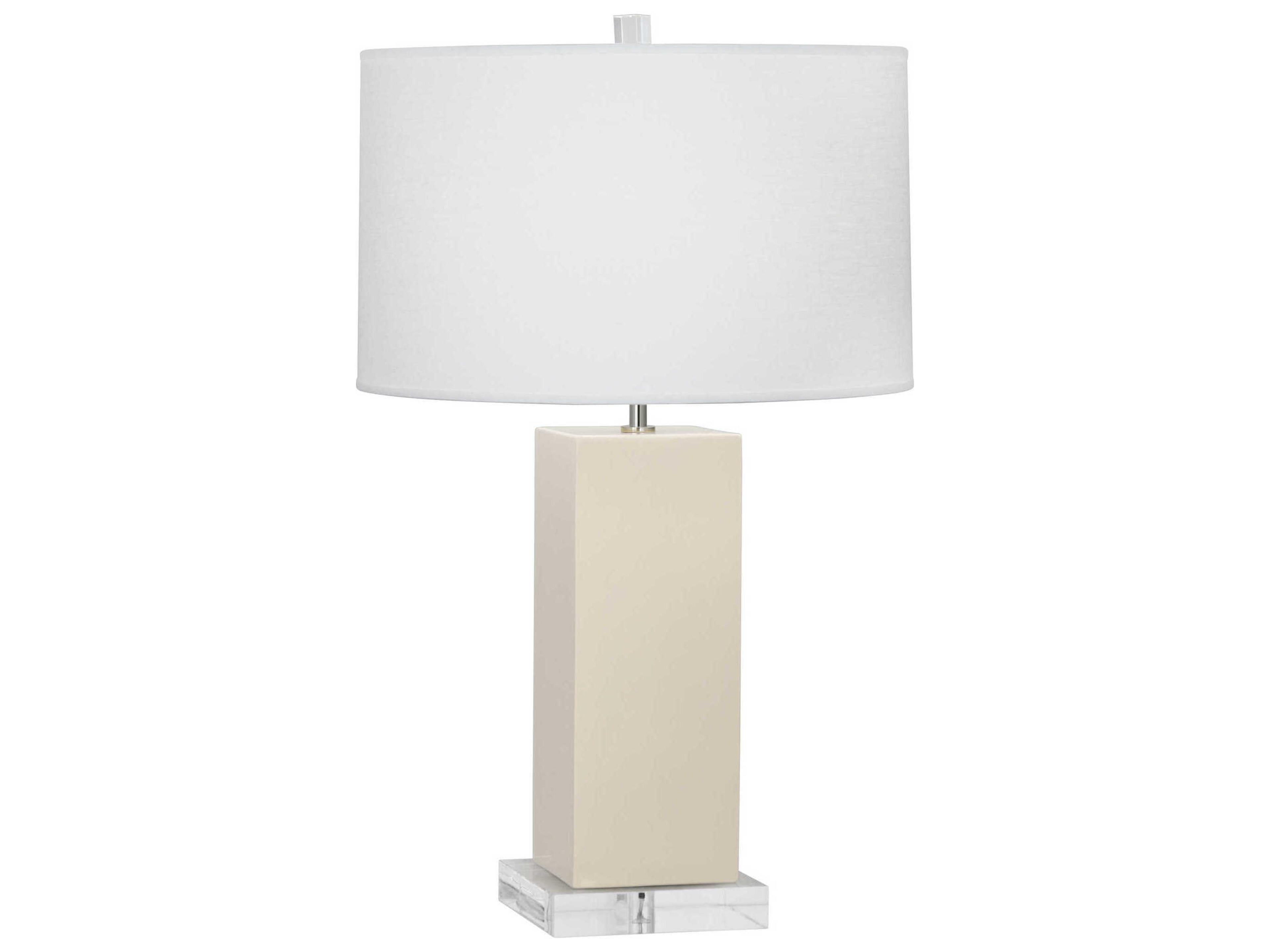 Robert Abbey Harvey Bone Glazed Off White Buffet Lamp