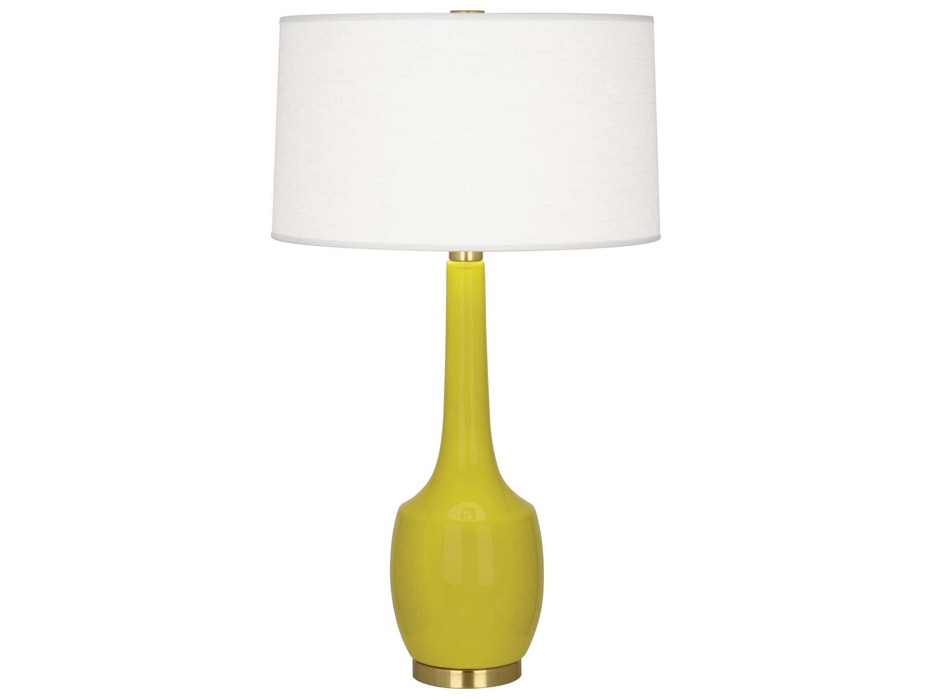 Robert Abbey Delilah Citron Glazed Yellow Buffet Lamp