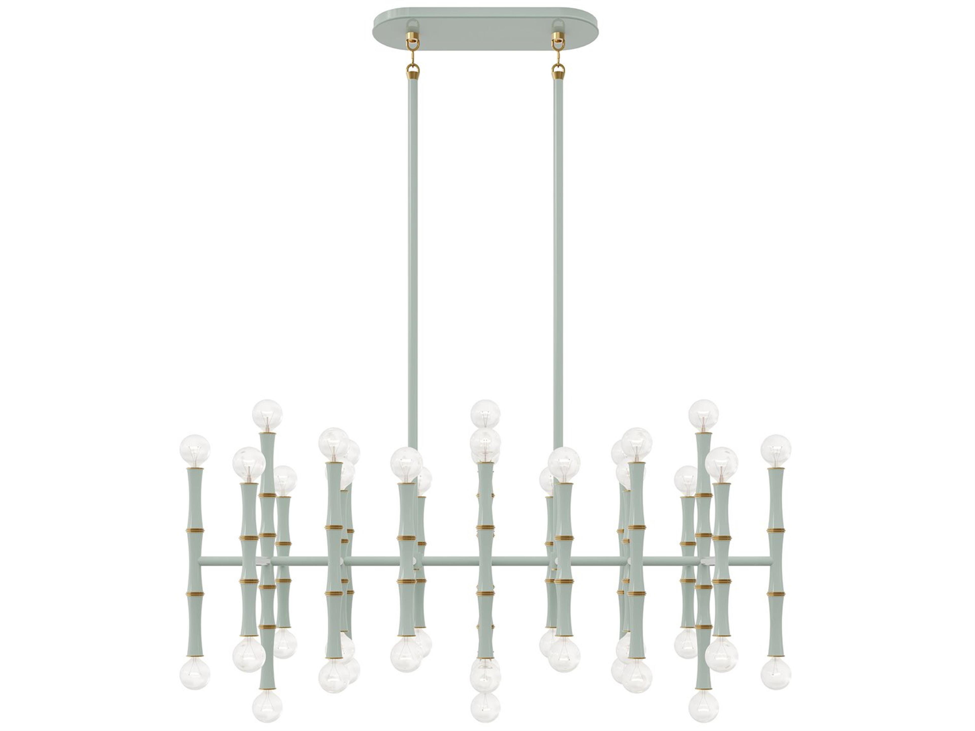 Robert Abbey Kane 42-Light Celadon Green Island Pendant