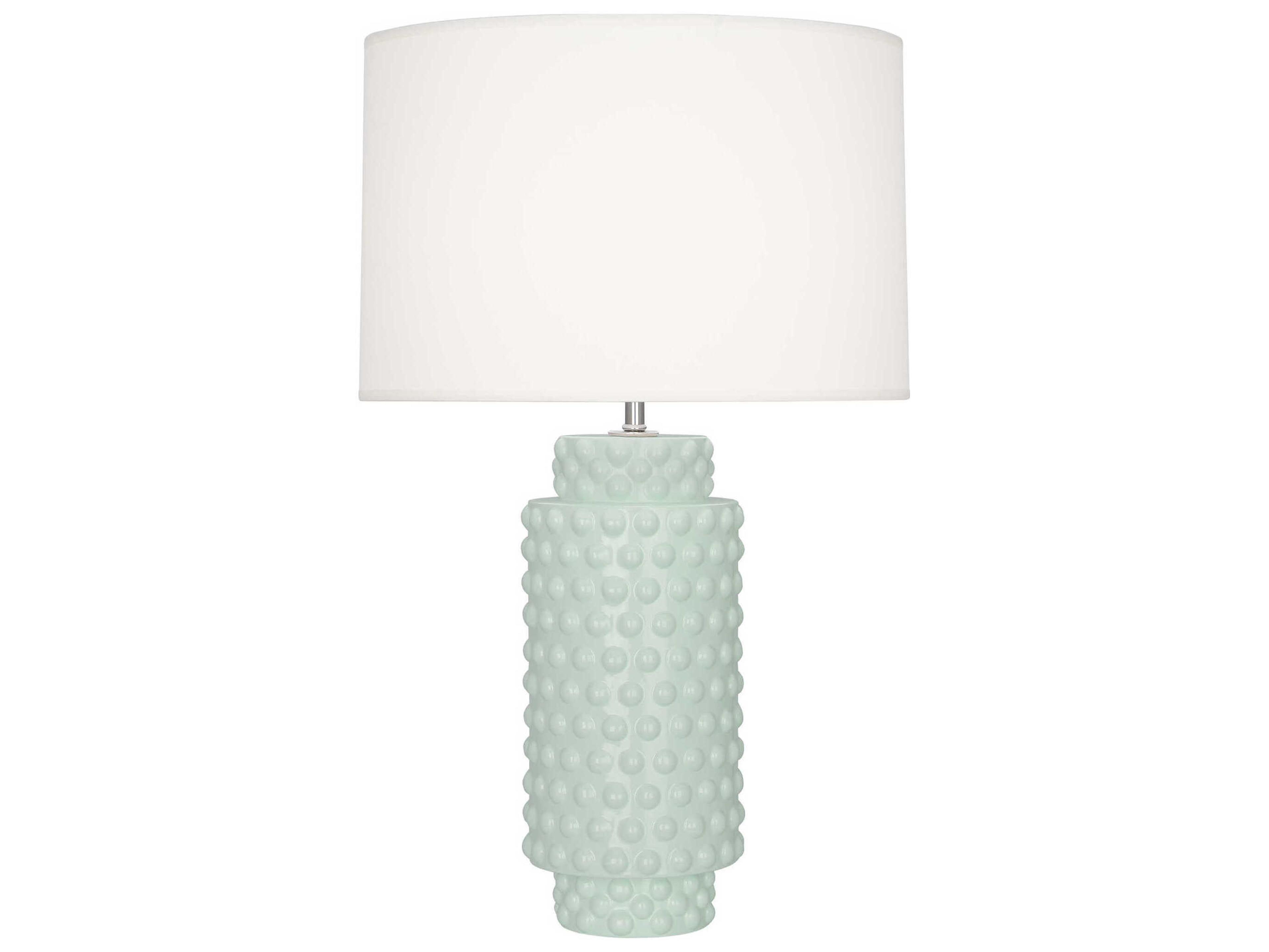Robert Abbey Dolly Celadon Glazed Textured Green Buffet Lamp