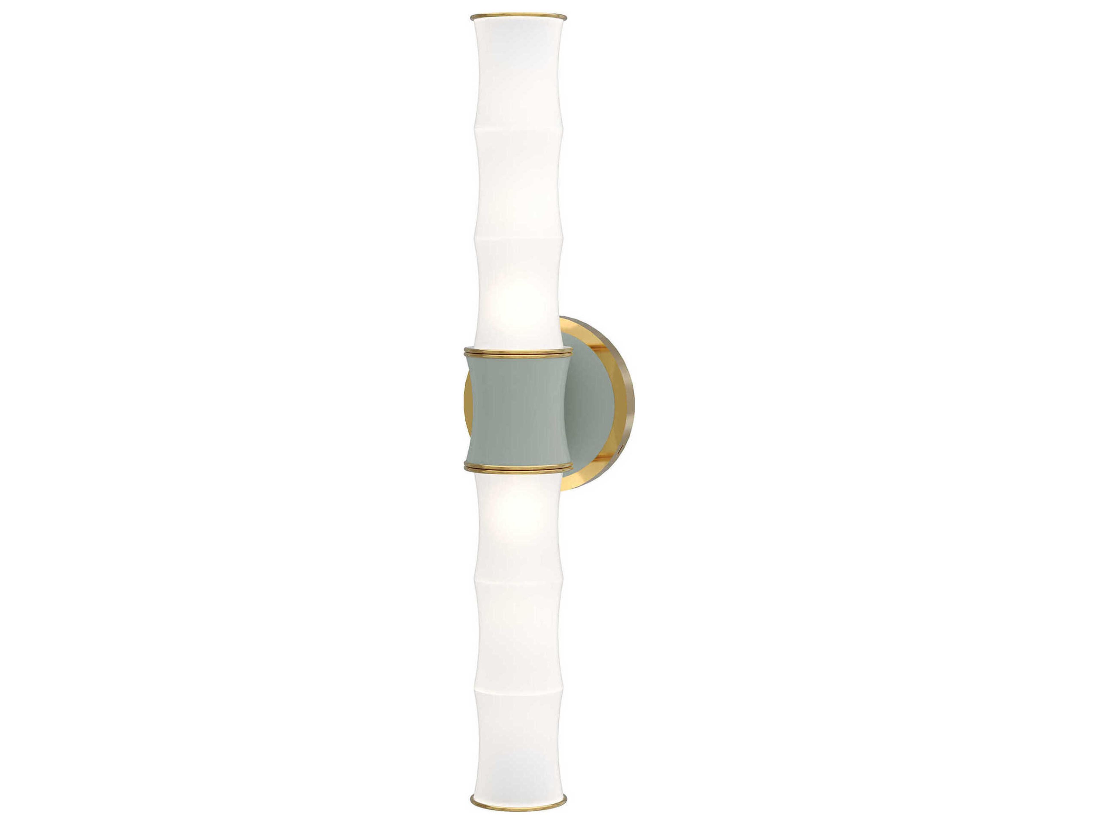Robert Abbey Kane 2-Light Celadon Green Wall Sconce