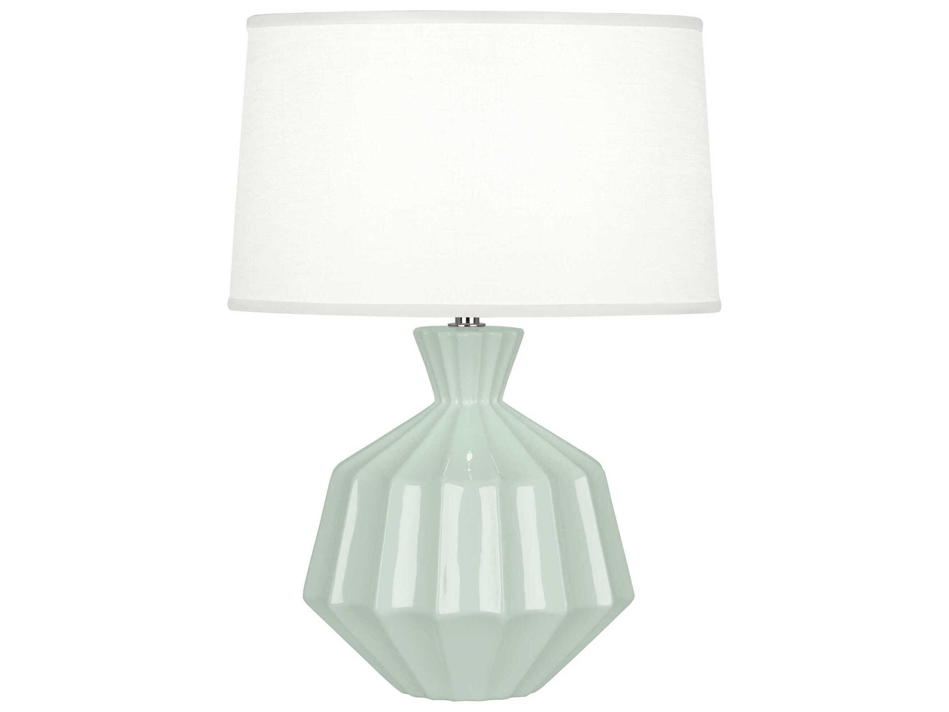 Robert Abbey Orion Celadon Glazed Green Table Lamp