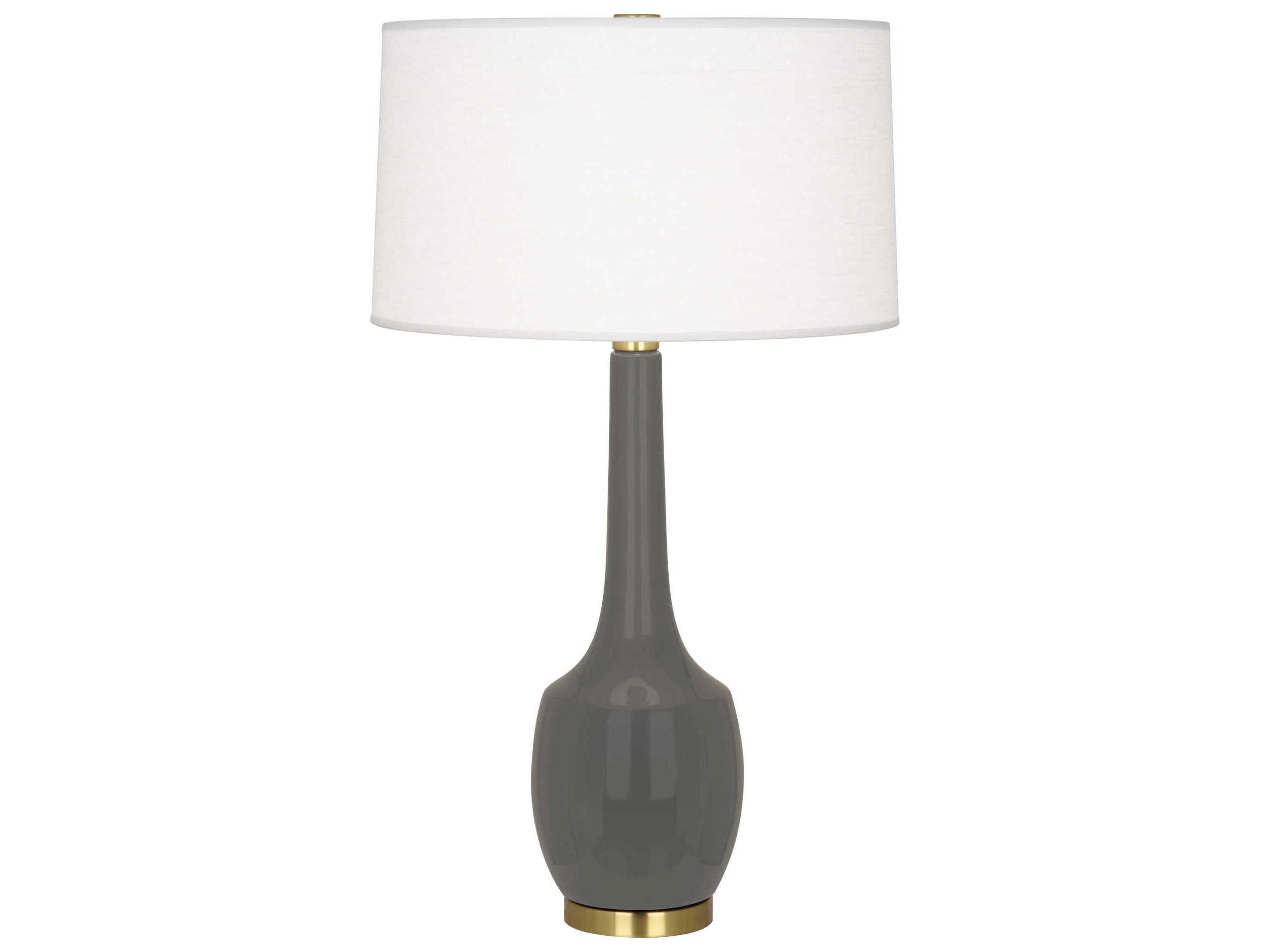 Robert Abbey Delilah Ash Glazed Gray Buffet Lamp