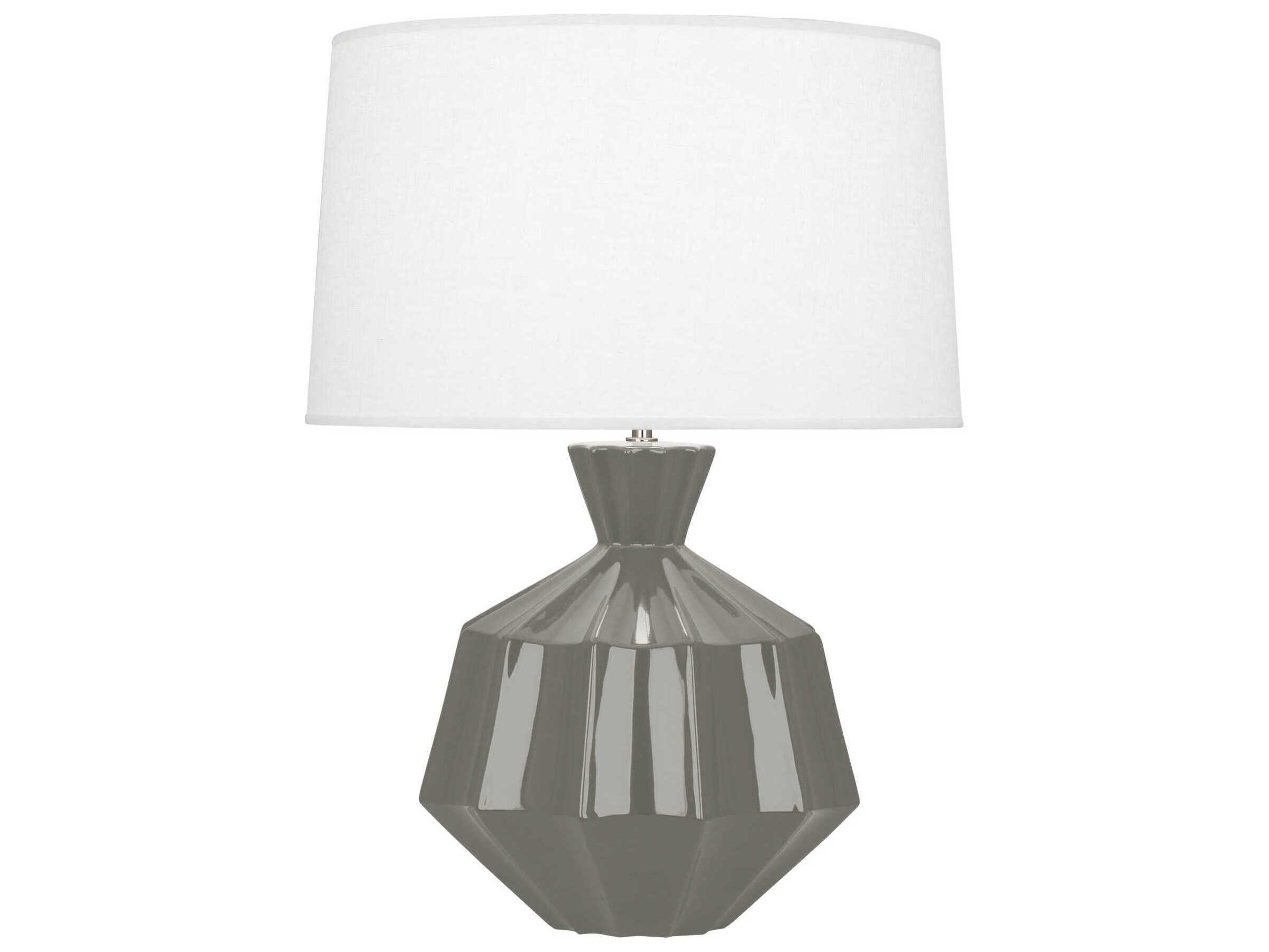 Robert Abbey Orion Ash Glazed Gray Buffet Lamp