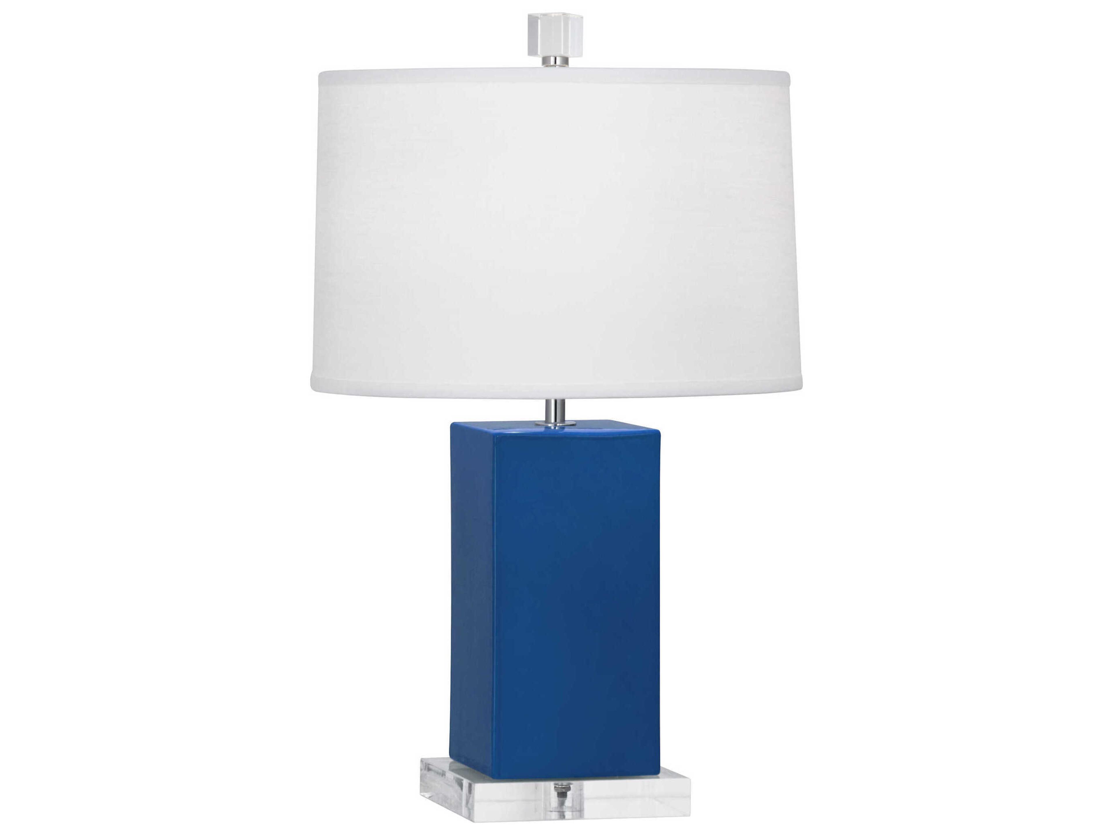 Robert Abbey Harvey Cobalt Glazed Blue Table Lamp