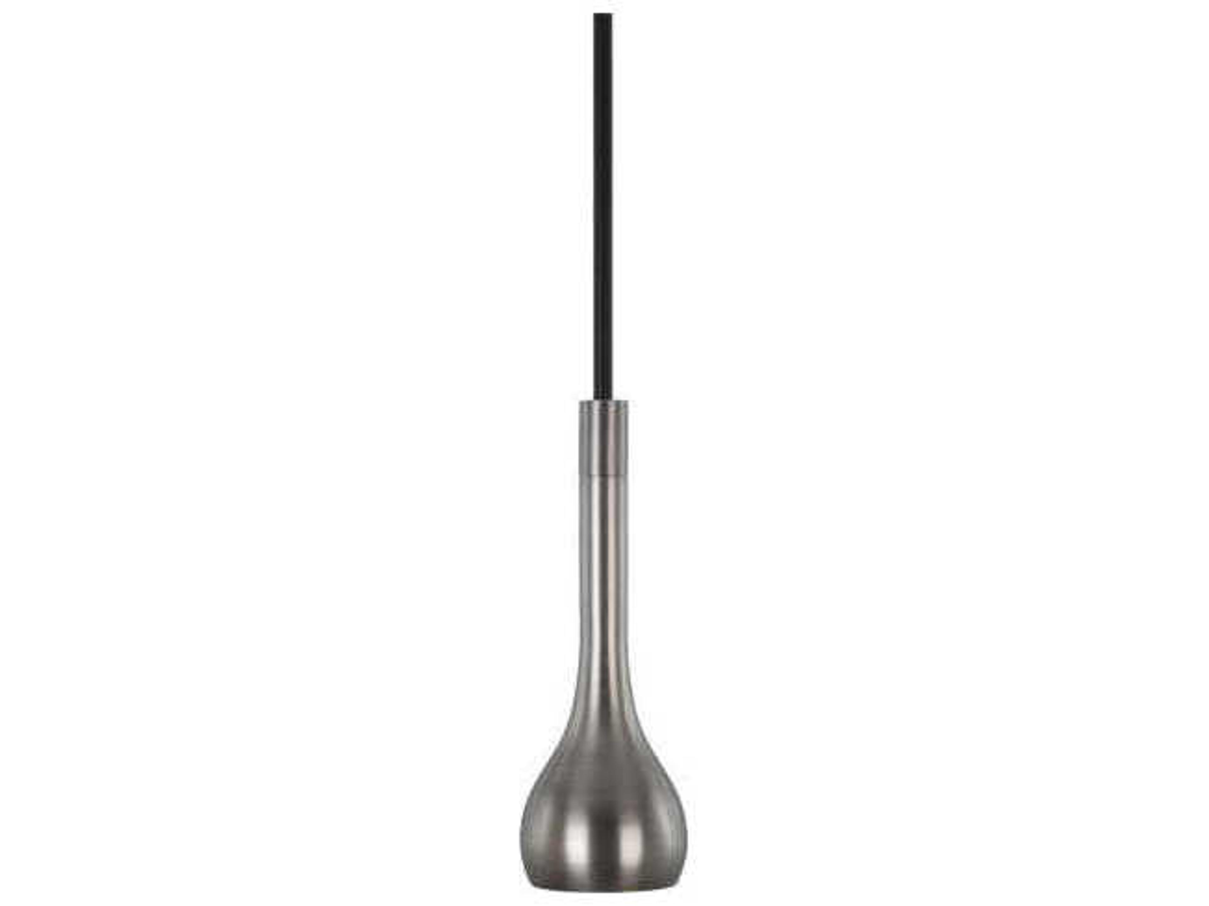 Robert Abbey Axis 1-Light Blackened Antique Nickel Matte Black Mini Pendant