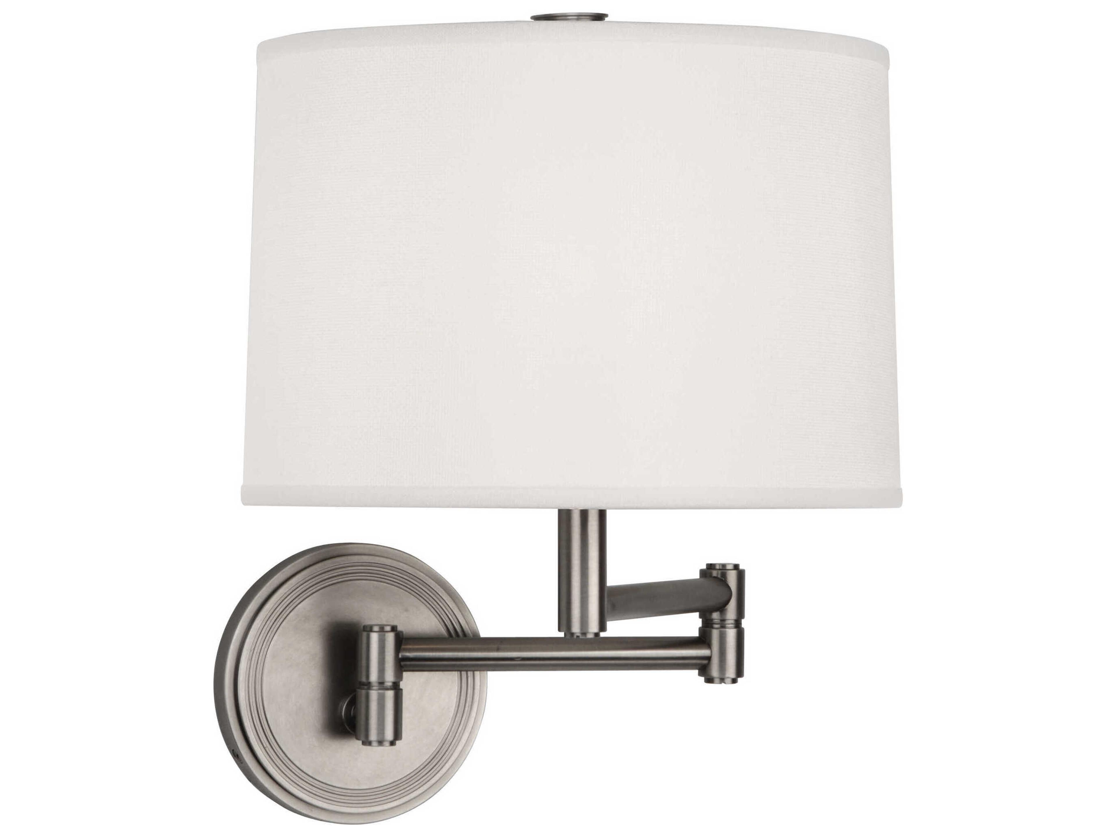 Robert Abbey Sofia 1-Light Dark Antique Nickel Swing Wall Sconce