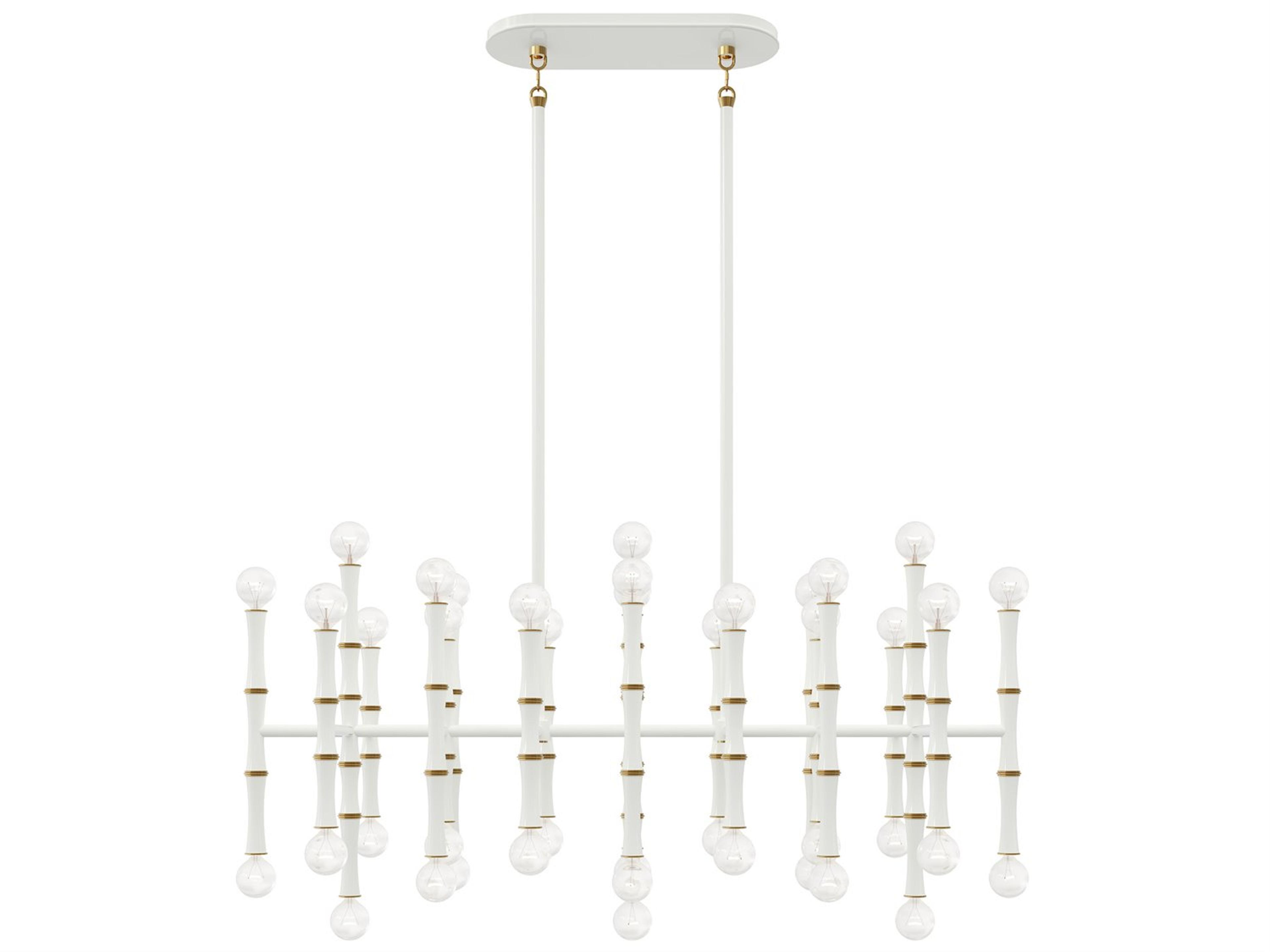 Robert Abbey Kane 42-Light Daisy White Island Pendant