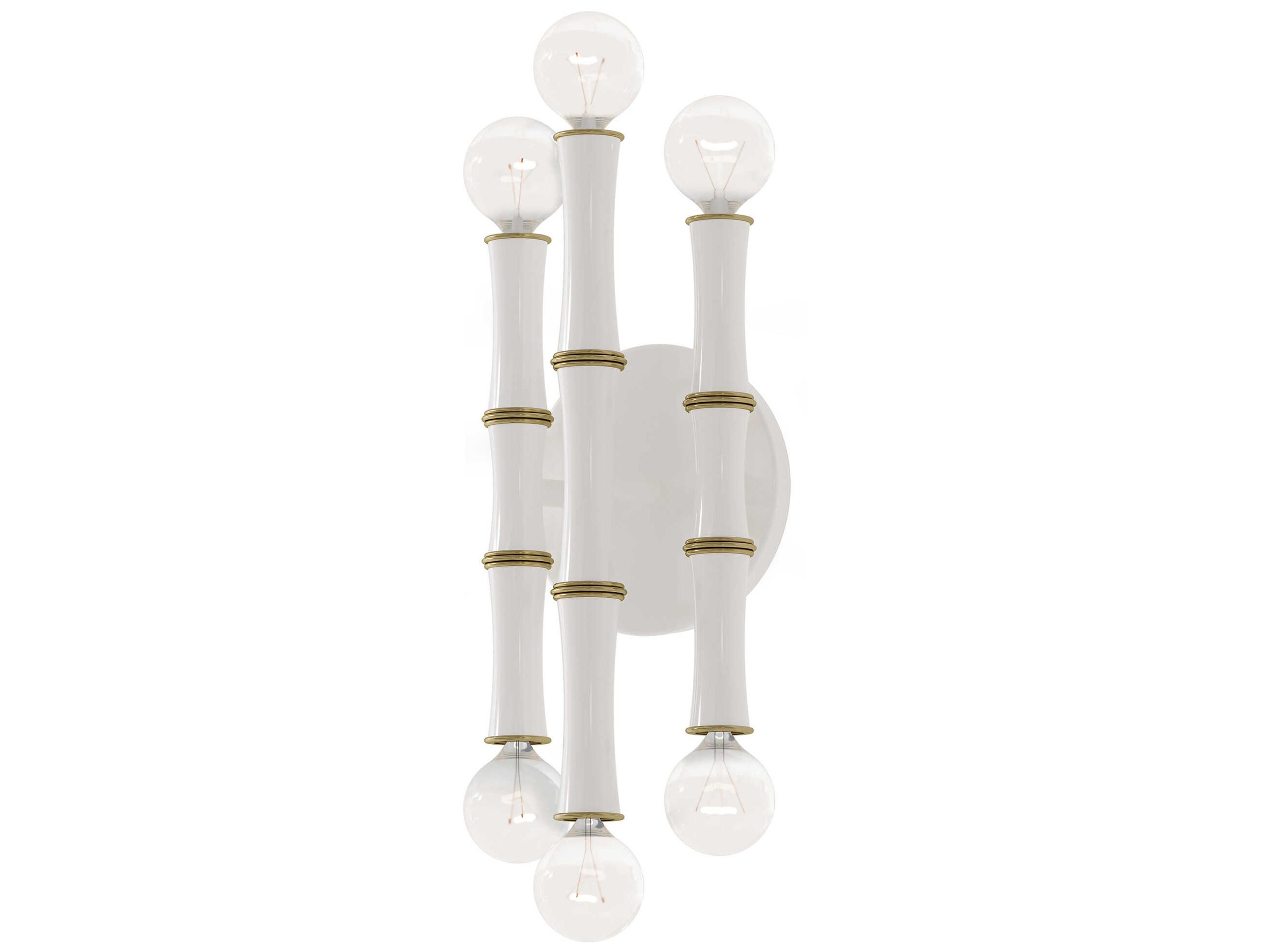 Robert Abbey Kane 6-Light Daisy White Wall Sconce