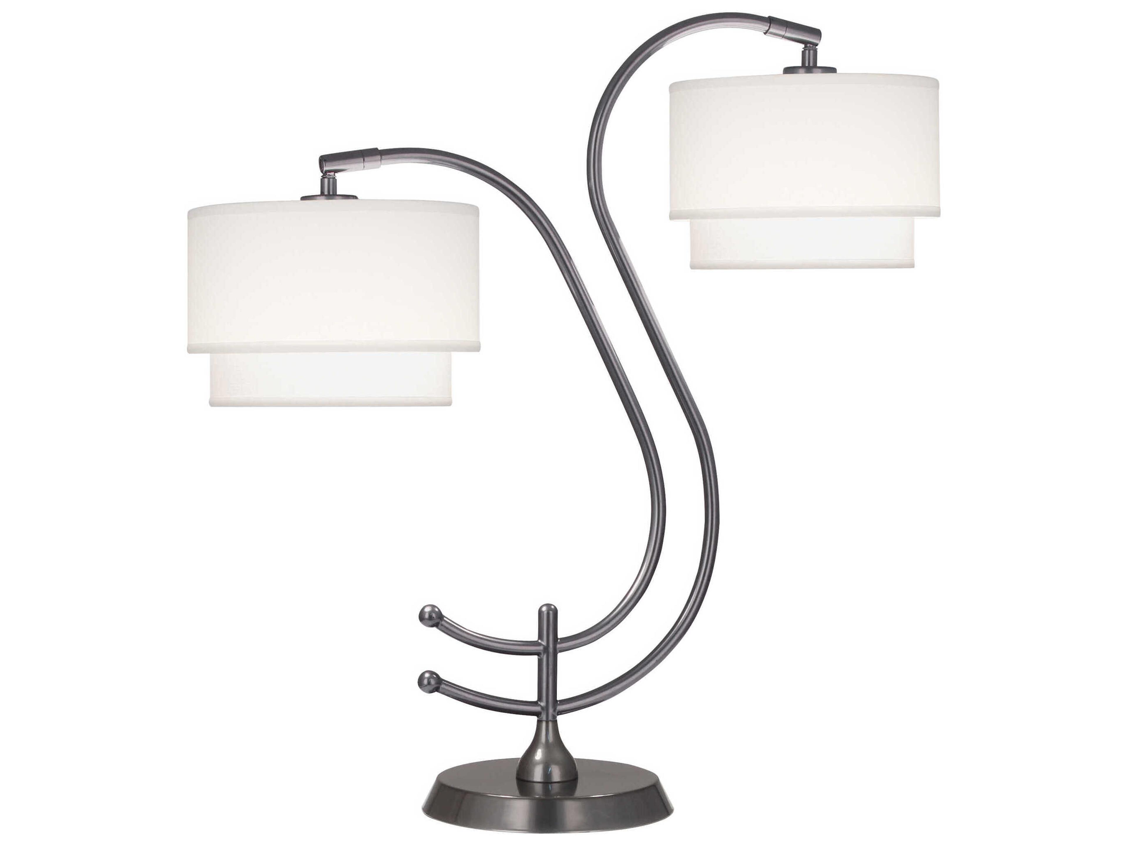 Robert Abbey Charlee Gunmetal Powder Coat Buffet Lamp