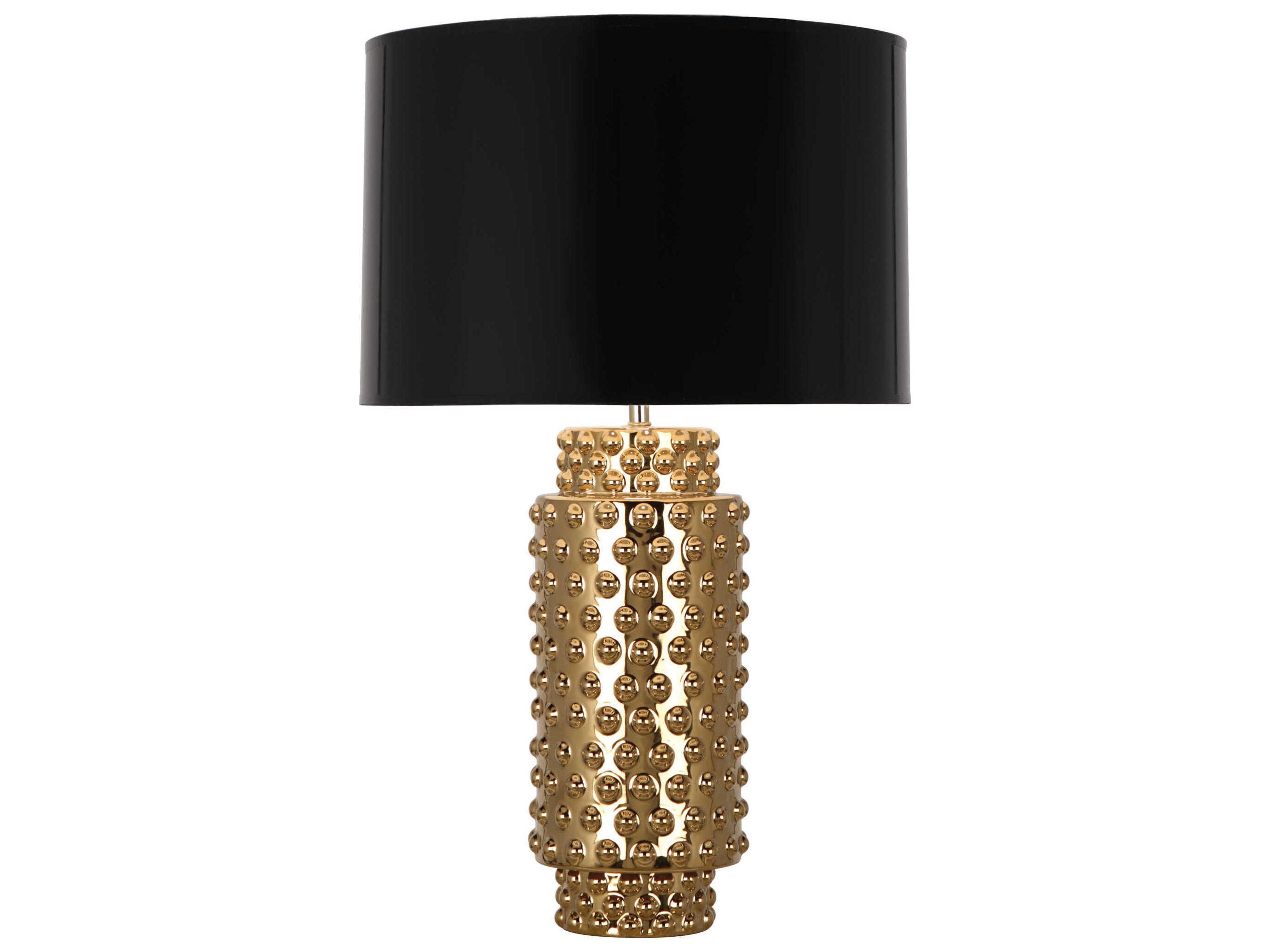 Robert Abbey Dolly Textured Gold Metallic Glaze Buffet Lamp