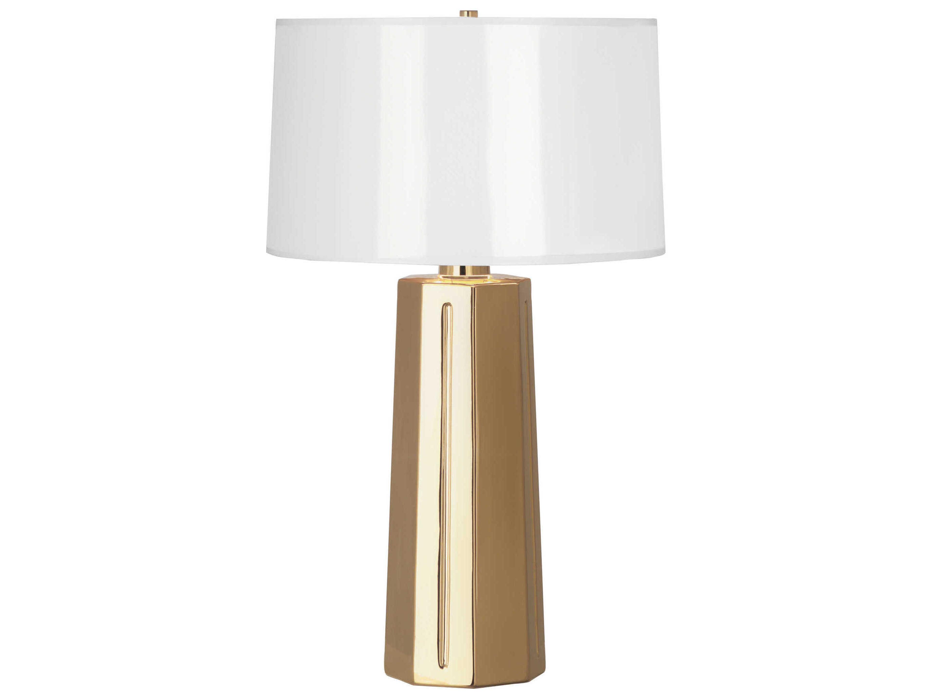 Robert Abbey Mason Polished Gold Glazed Buffet Lamp