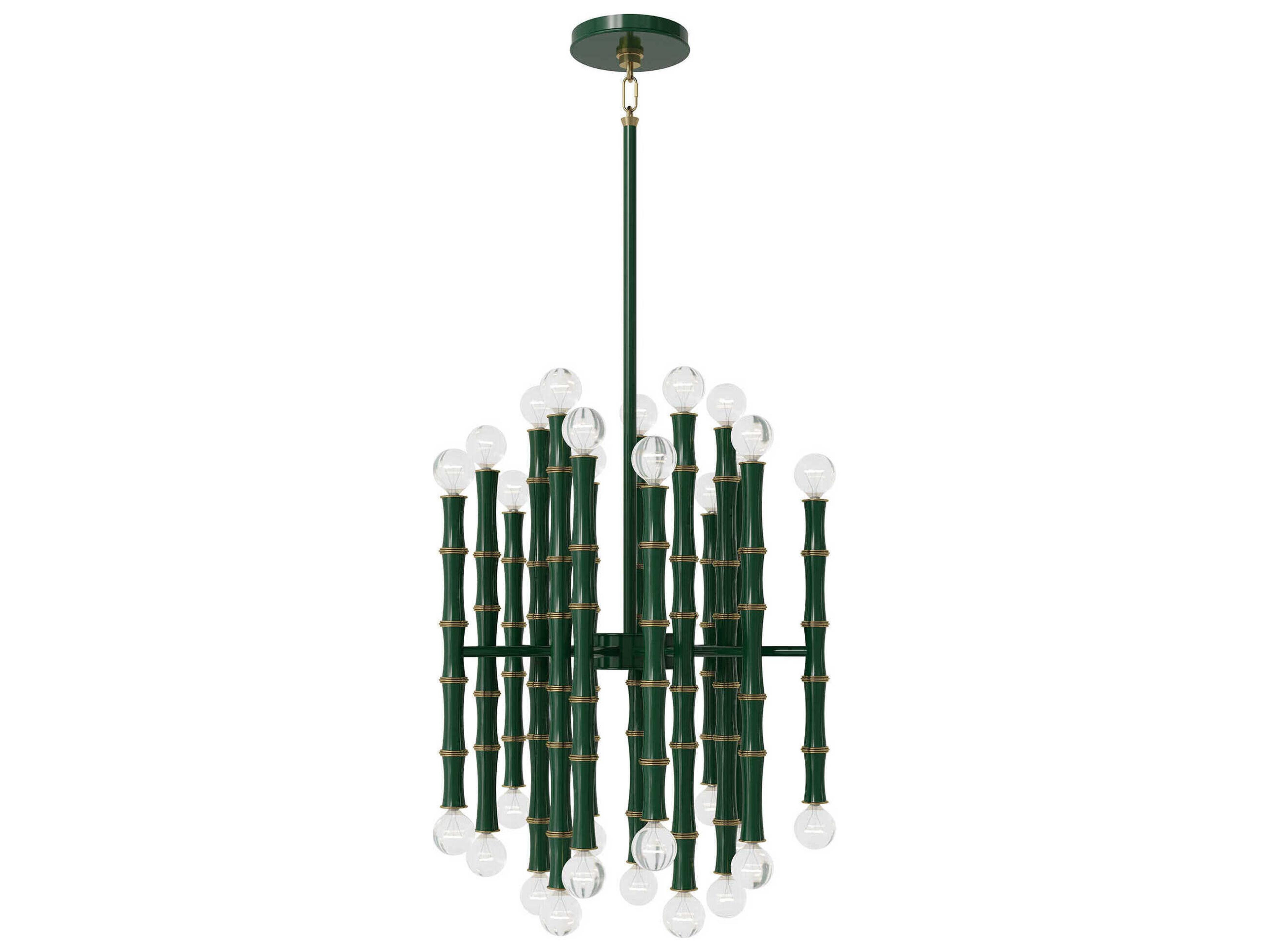 Robert Abbey Kane 30-Light Jungle Green Pendant