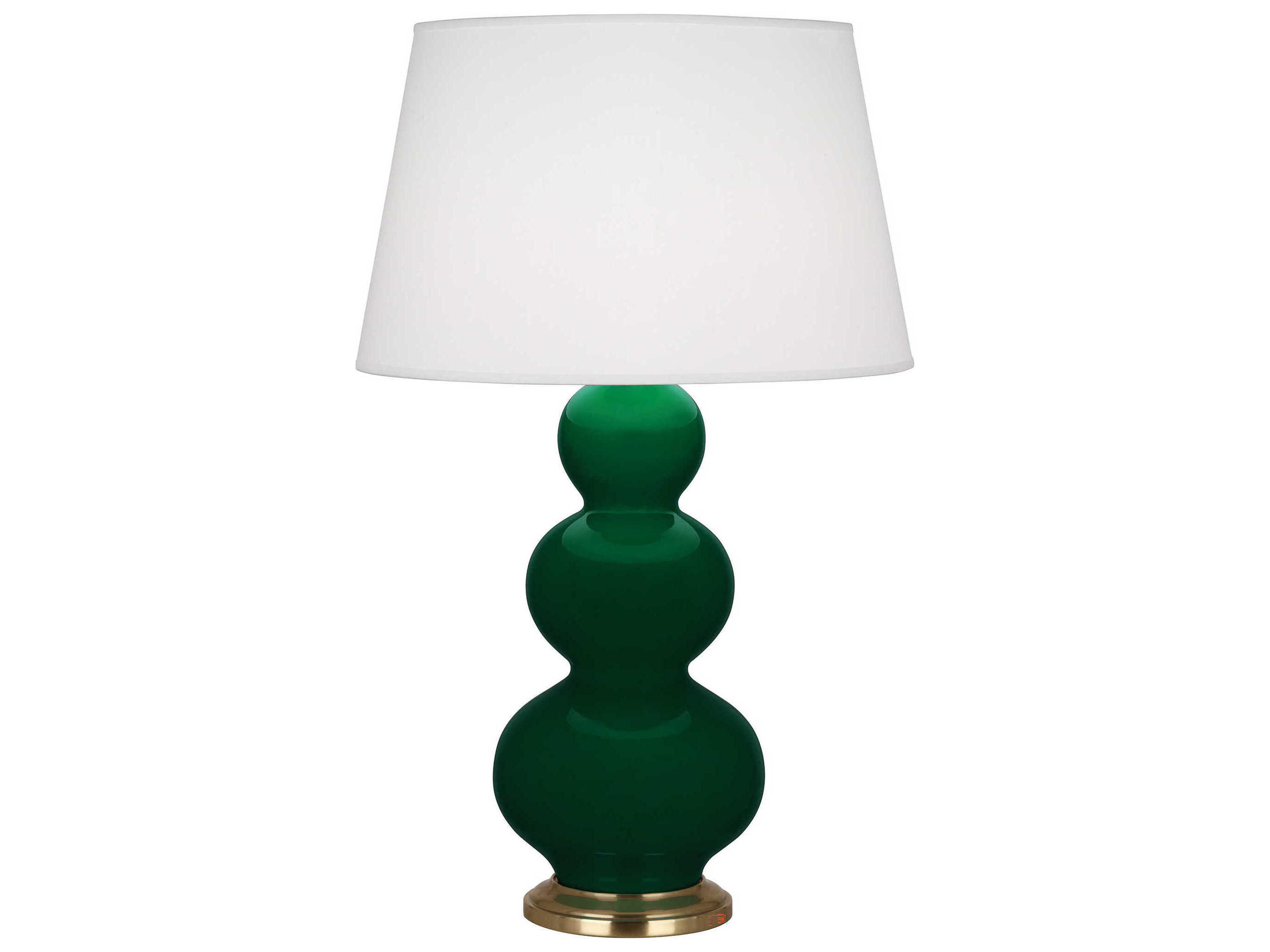 Robert Abbey Triple Gourd Jungle Glazed Green Buffet Lamp