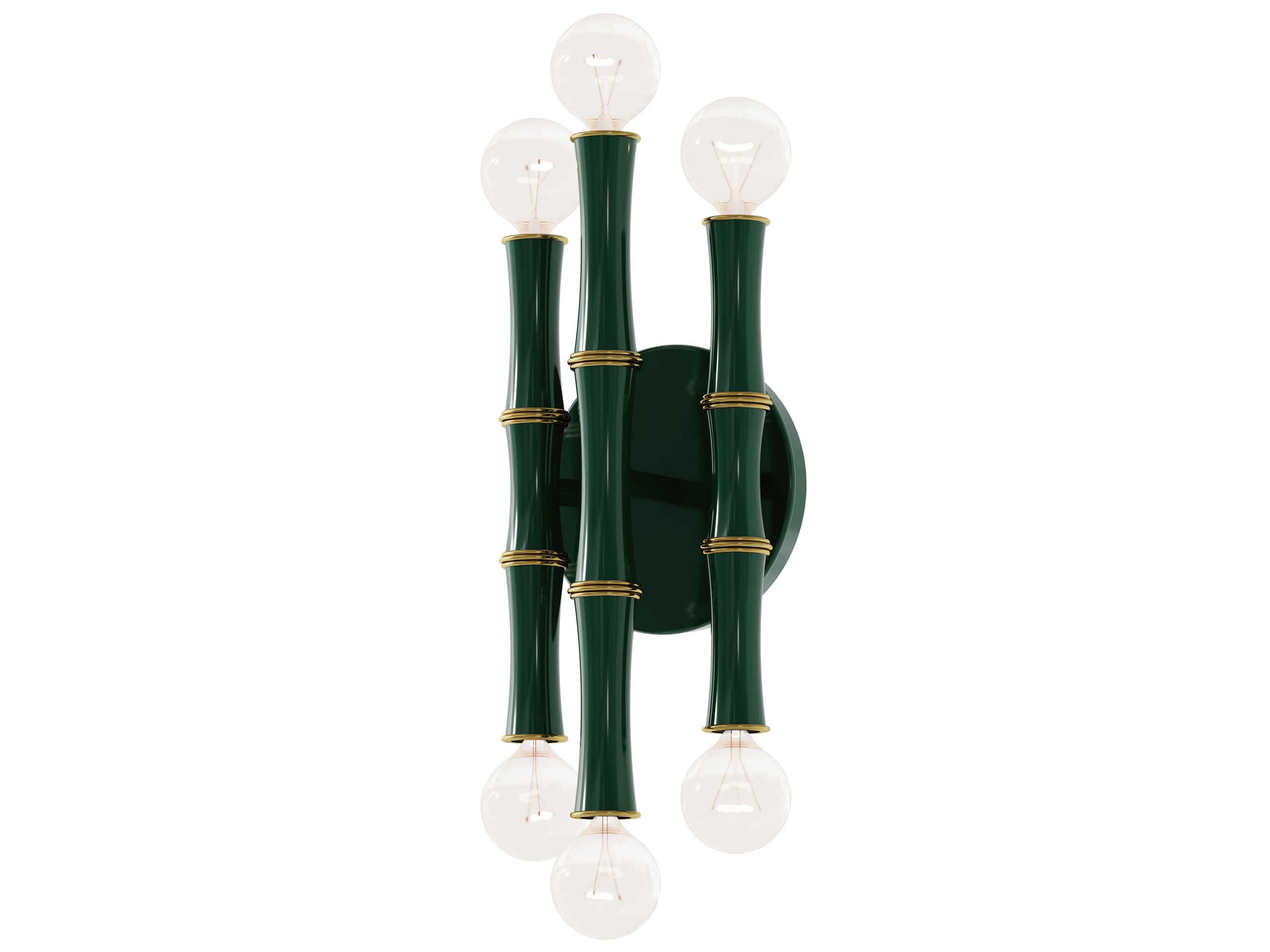 Robert Abbey Kane 6-Light Jungle Black Wall Sconce