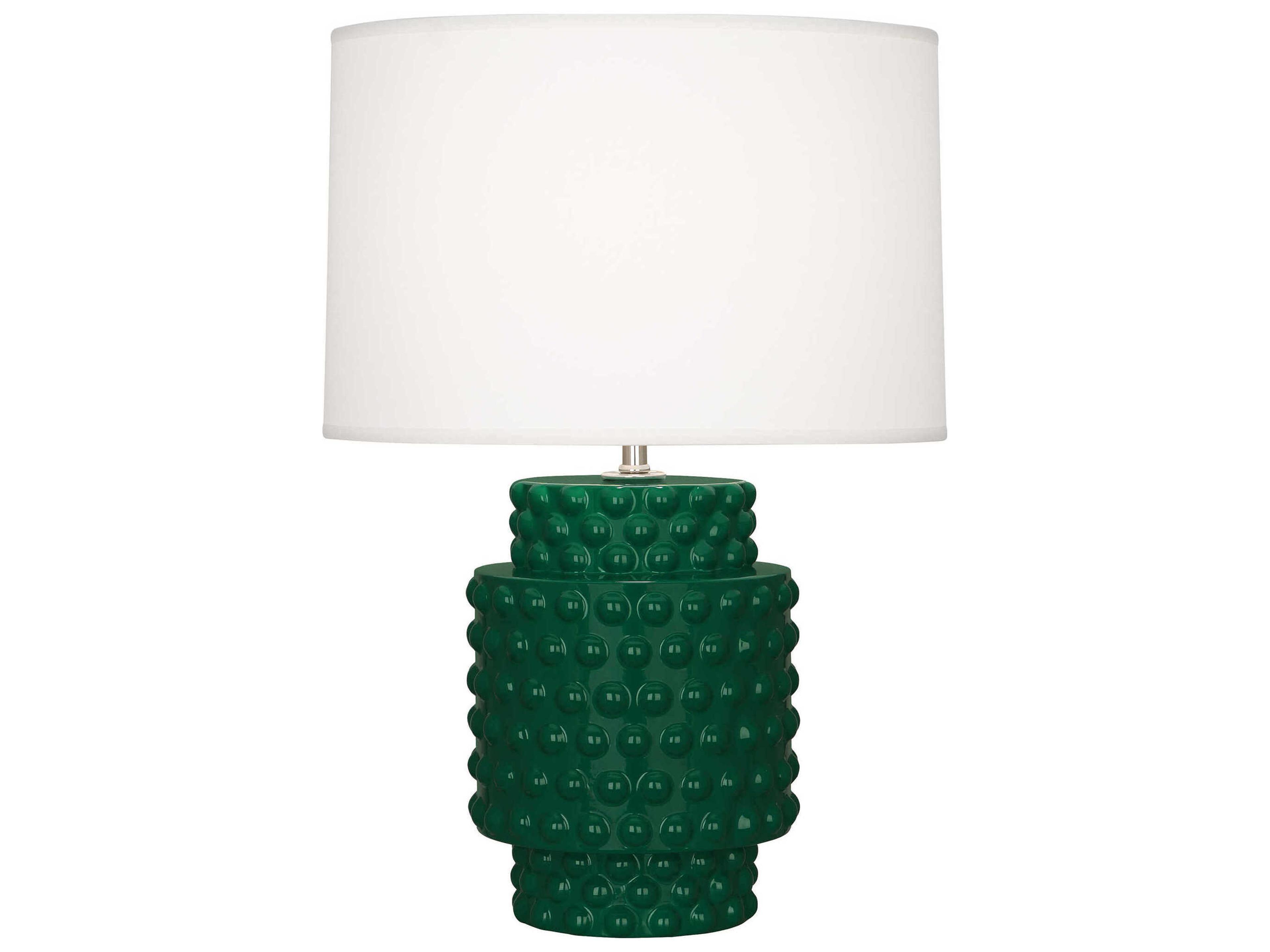 Robert Abbey Dolly Jungle Glazed Textured Green Table Lamp
