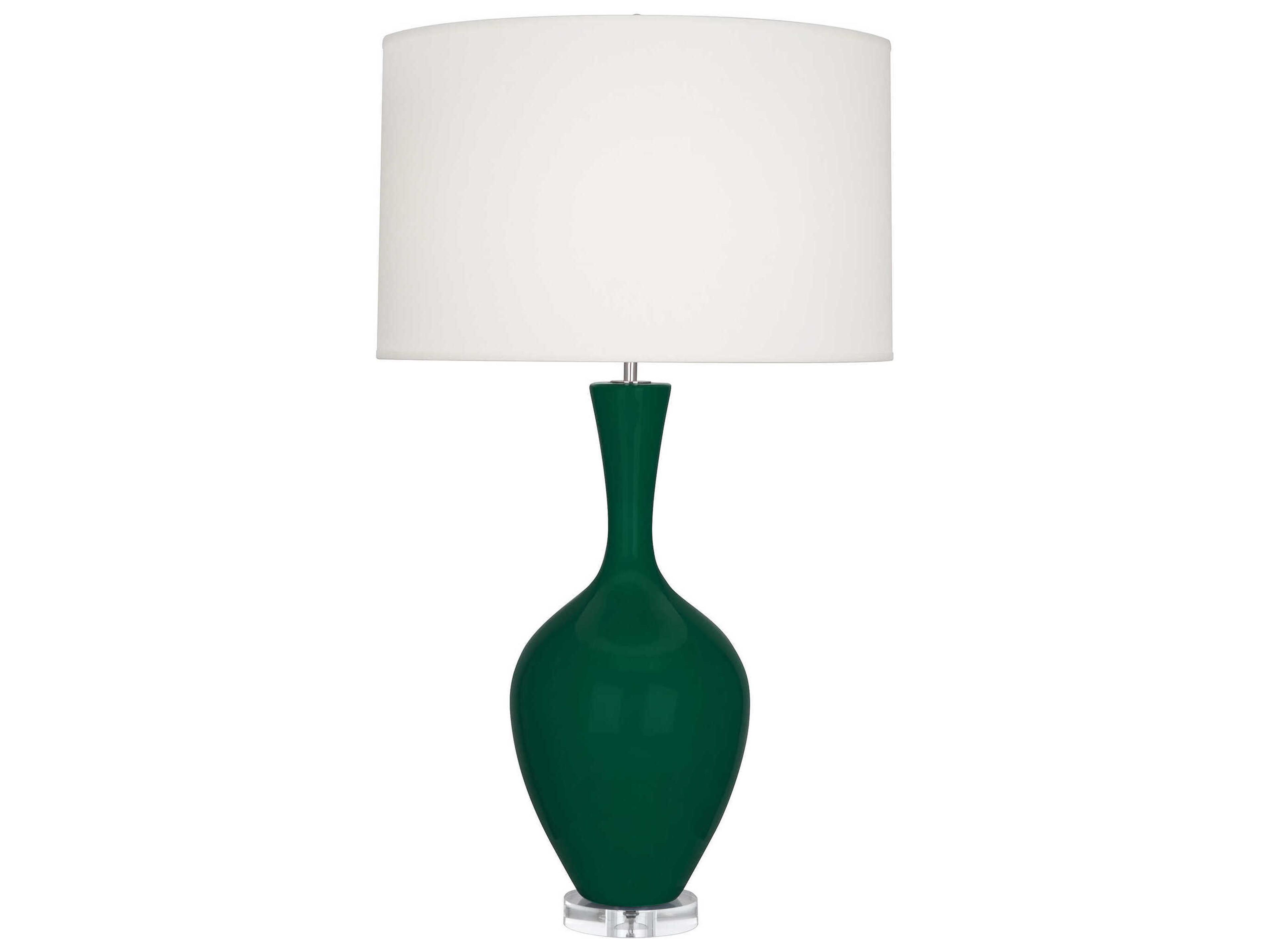 Robert Abbey Audrey Jungle Glazed Green Buffet Lamp
